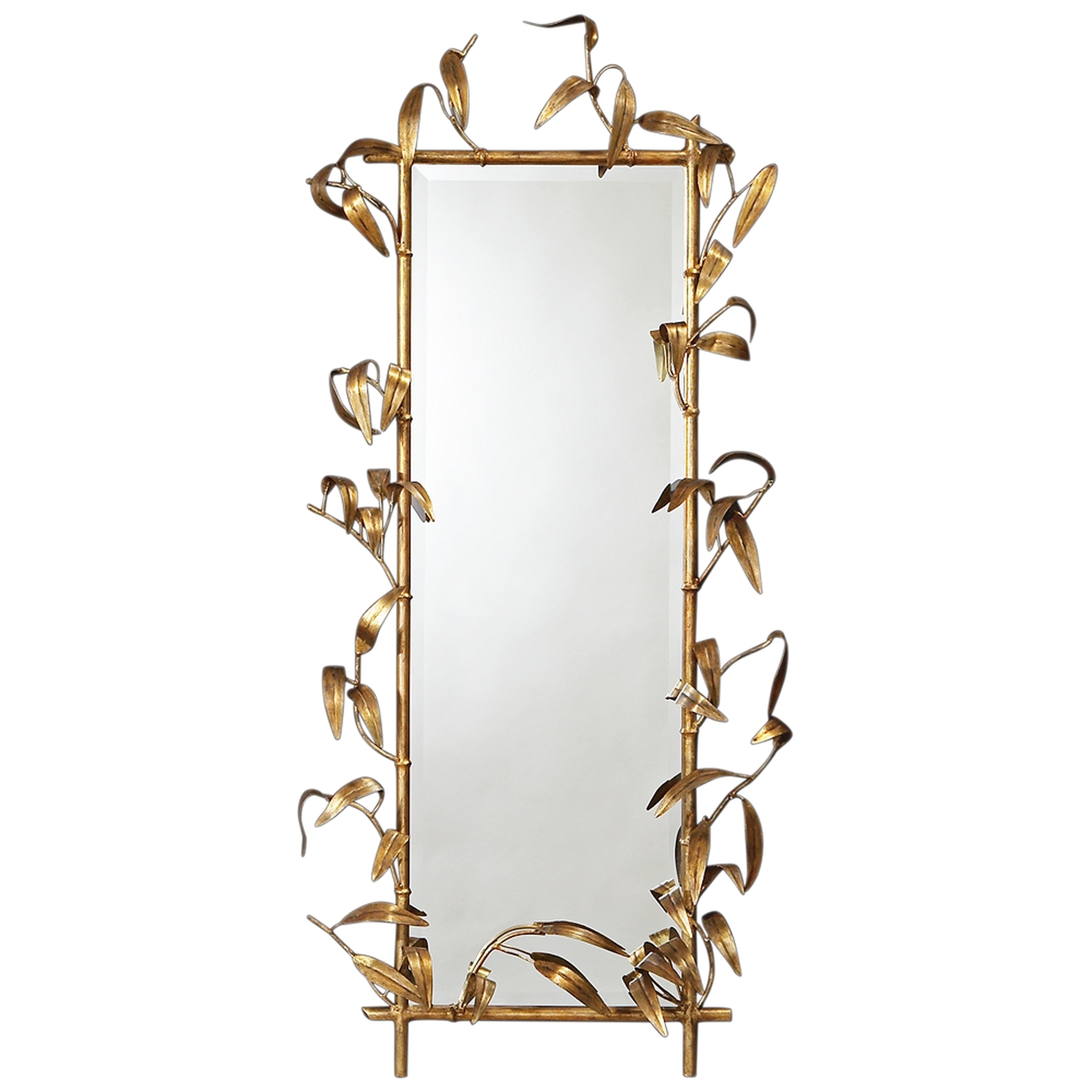 Bamboo Gold 28" x 49" Wall Mirror - Style # 20J04 - Lamps Plus