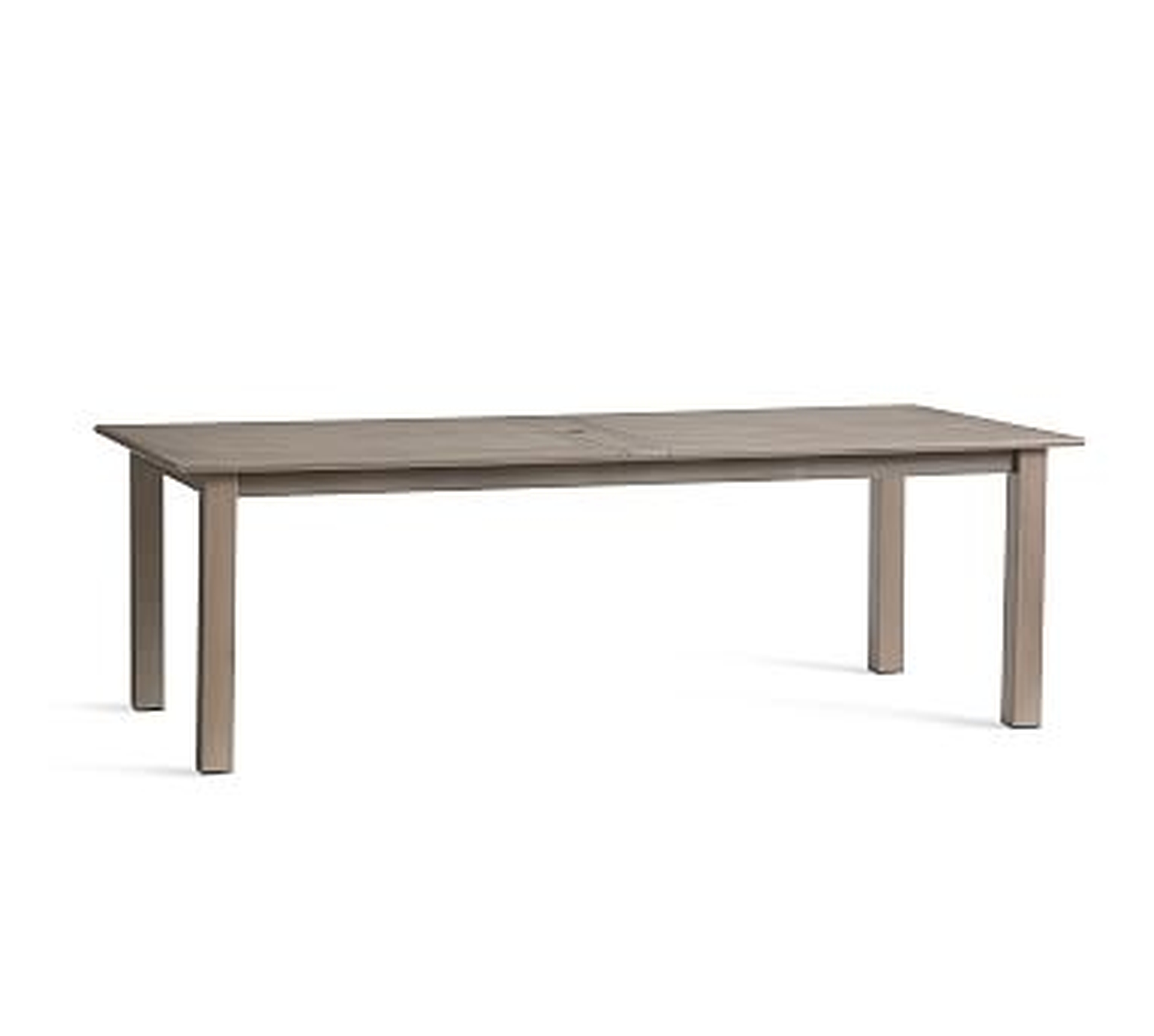 Chatham Rectangular X-Large Extending Dining Table, Gray - Pottery Barn