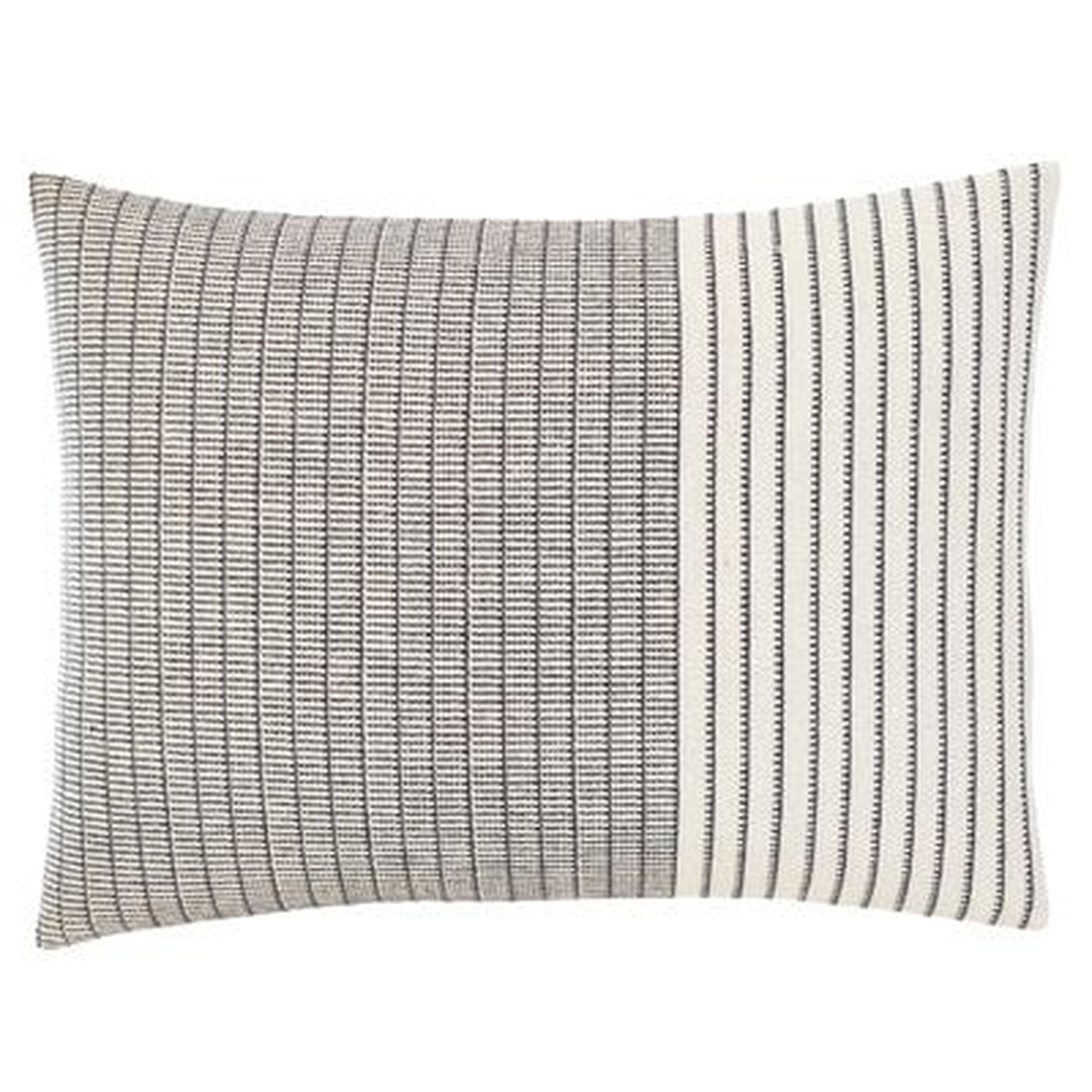 Akira Shibori Stitching Lumbar Pillow - Wayfair