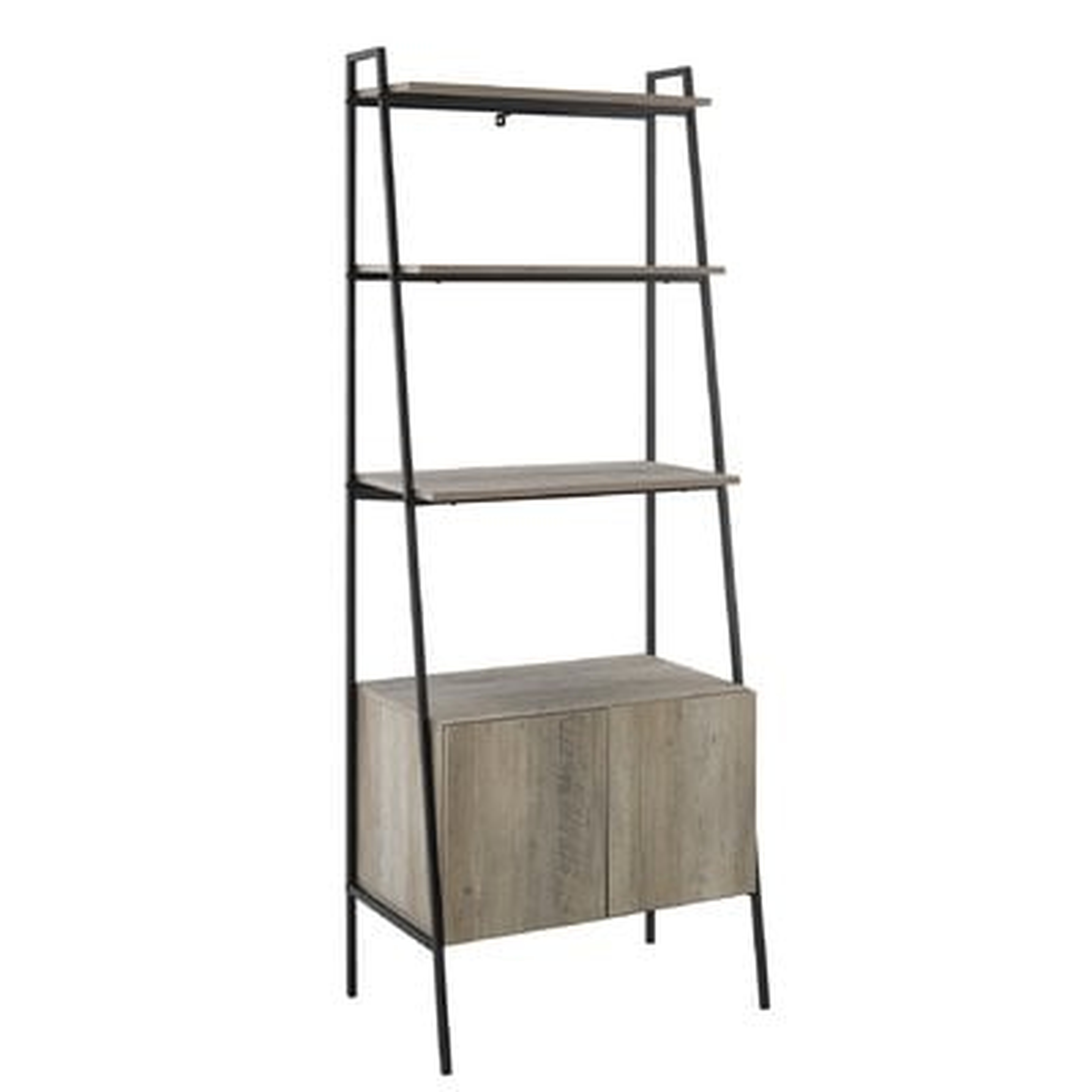 Caldwell Metal and Wood Ladder Bookcase - Wayfair