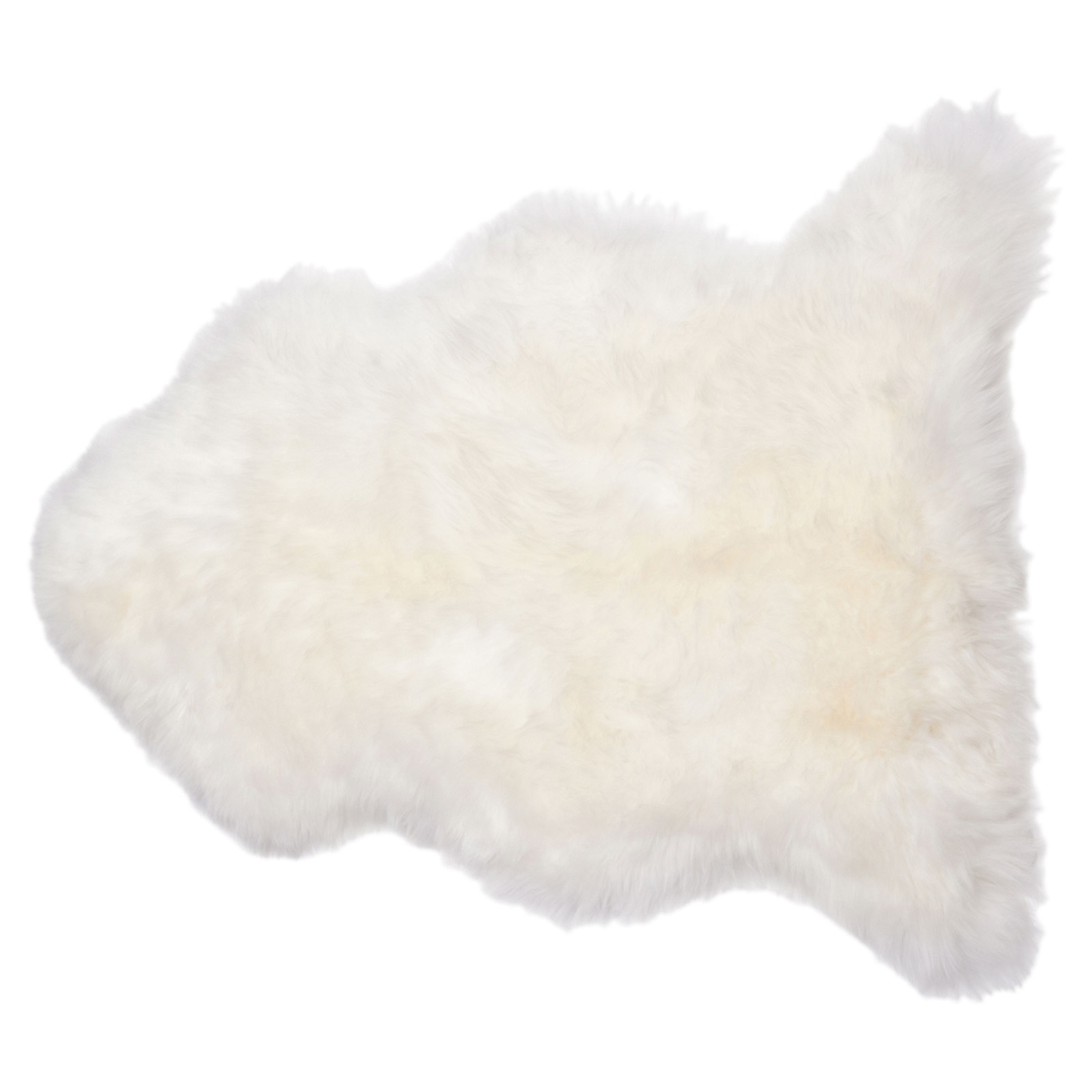 Veruca Modern Ivory Sheepskin Pelt Fur Rug - Kathy Kuo Home