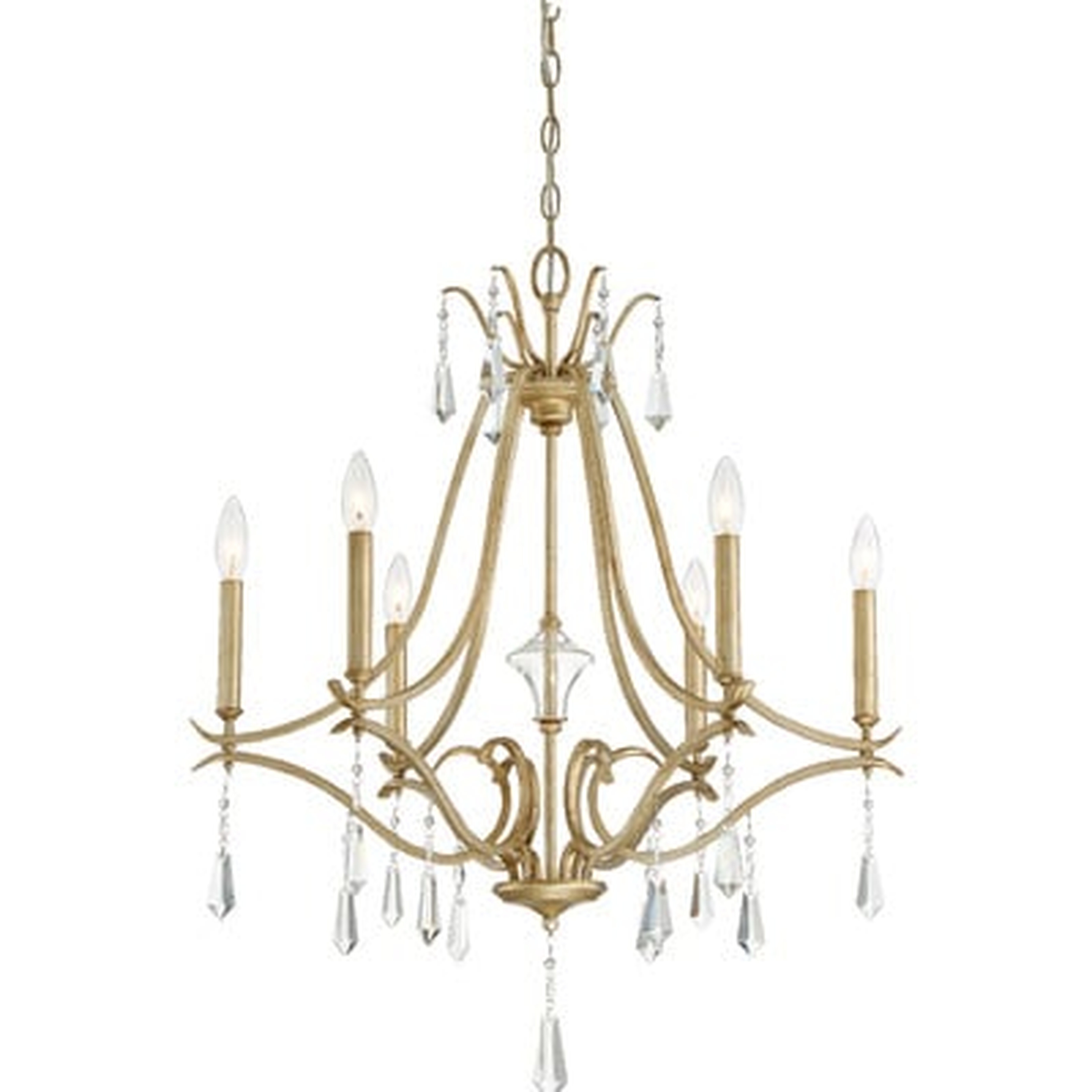 Fealty 6-Light Crystal Chandelier - Wayfair