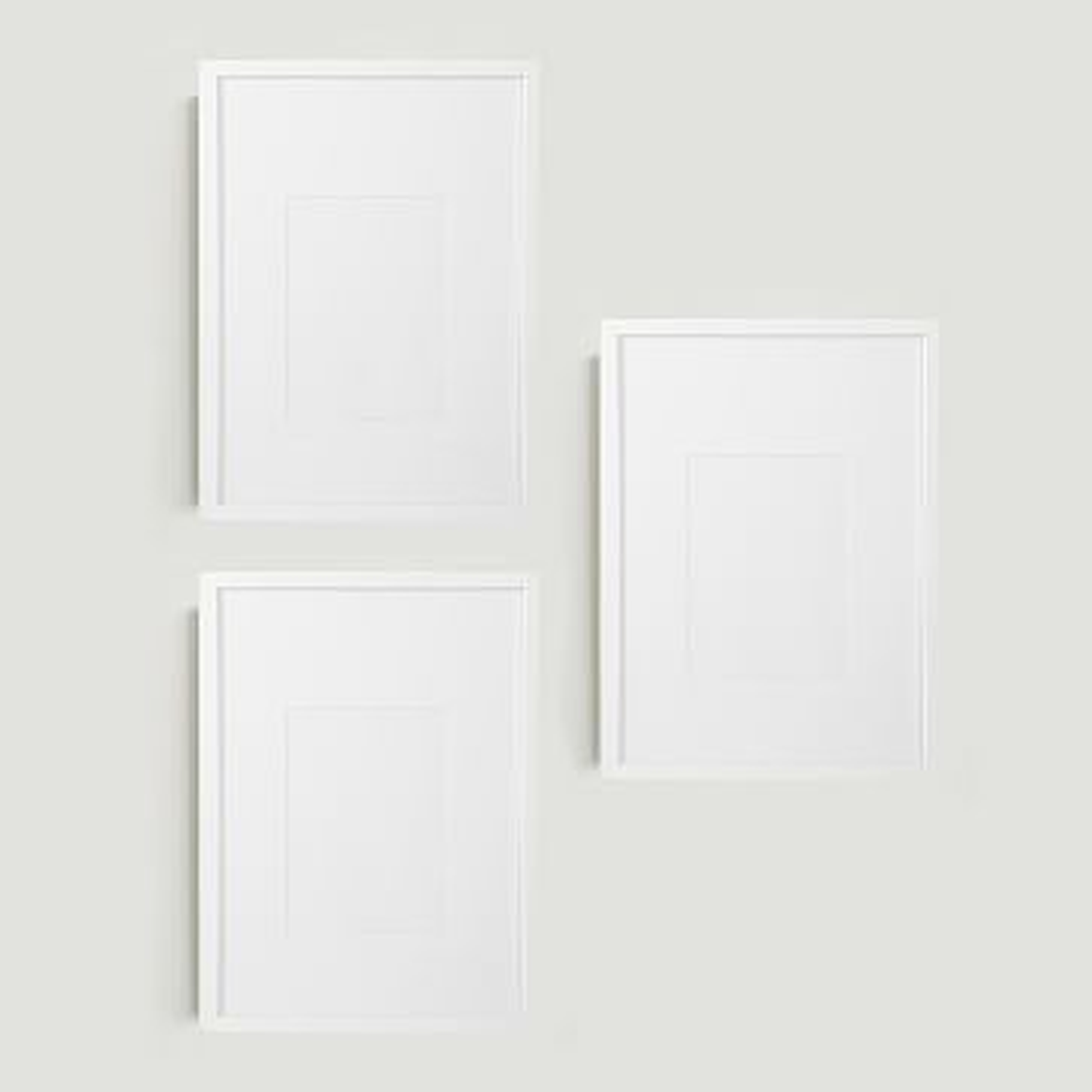 Gallery Frames, Set of 3, 16"x20", White Lacquer - West Elm