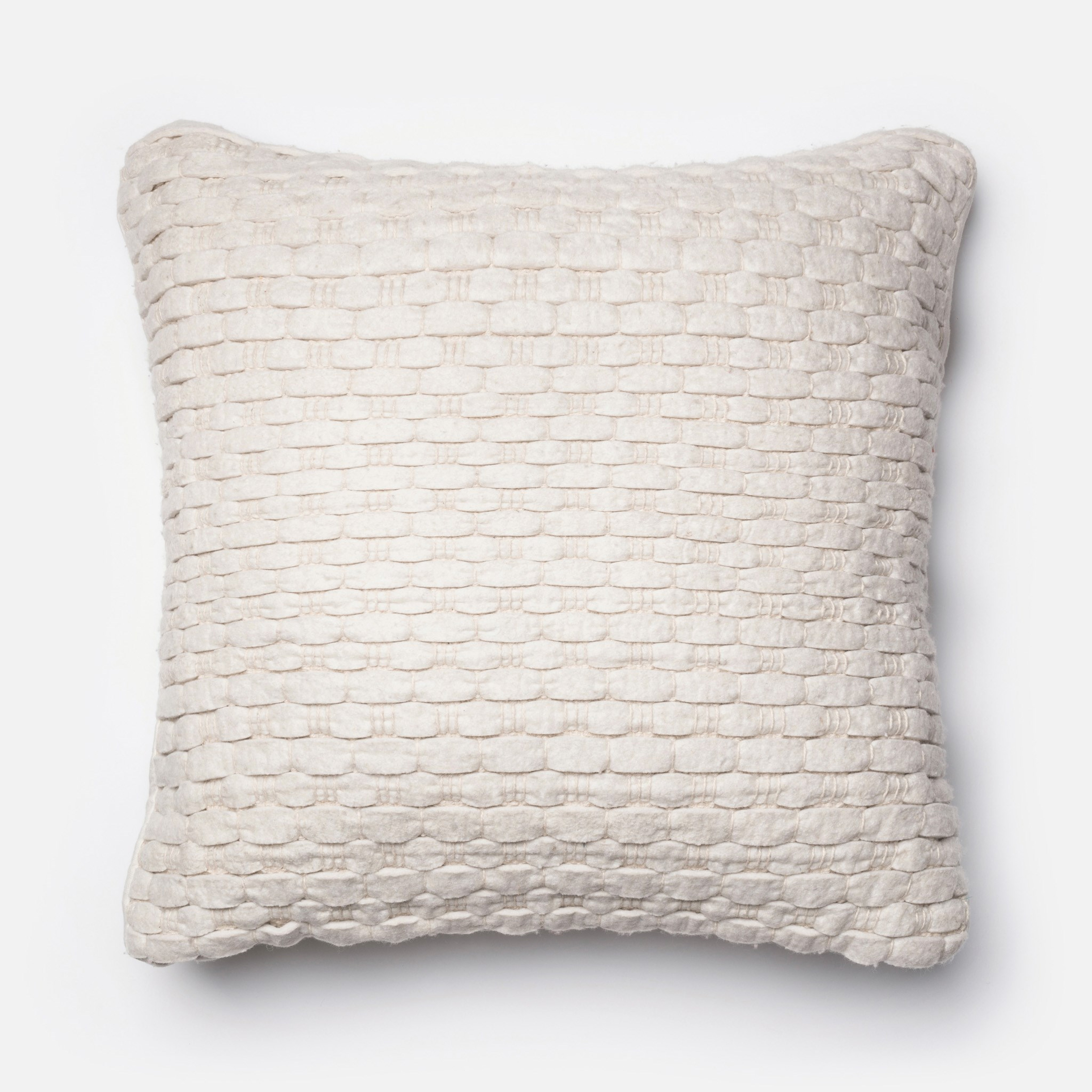 PILLOWS - WHITE - 22" X 22" Cover Only - Loma Threads