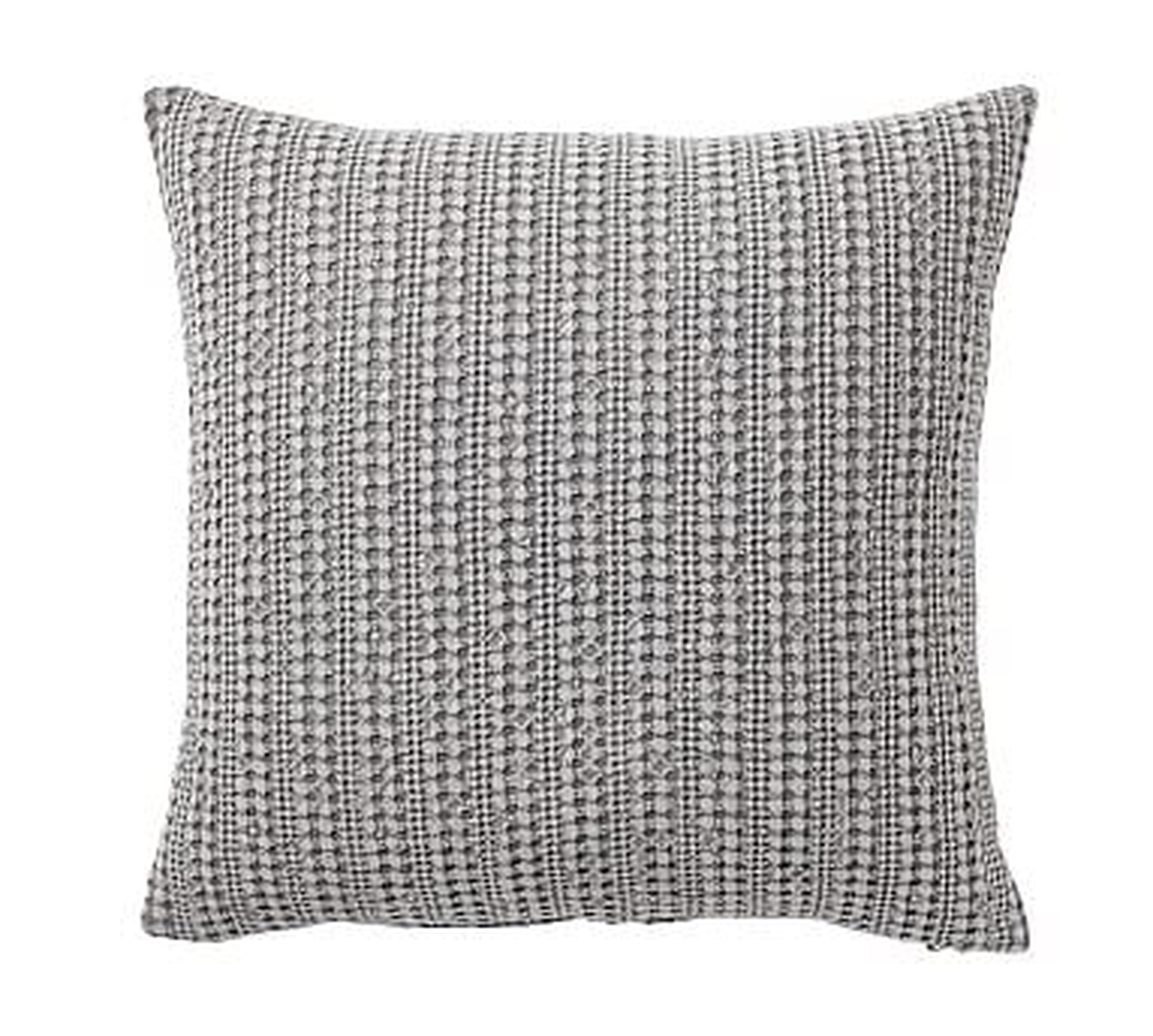 Honeycomb Pillow Cover, 18", Flagstone - Pottery Barn