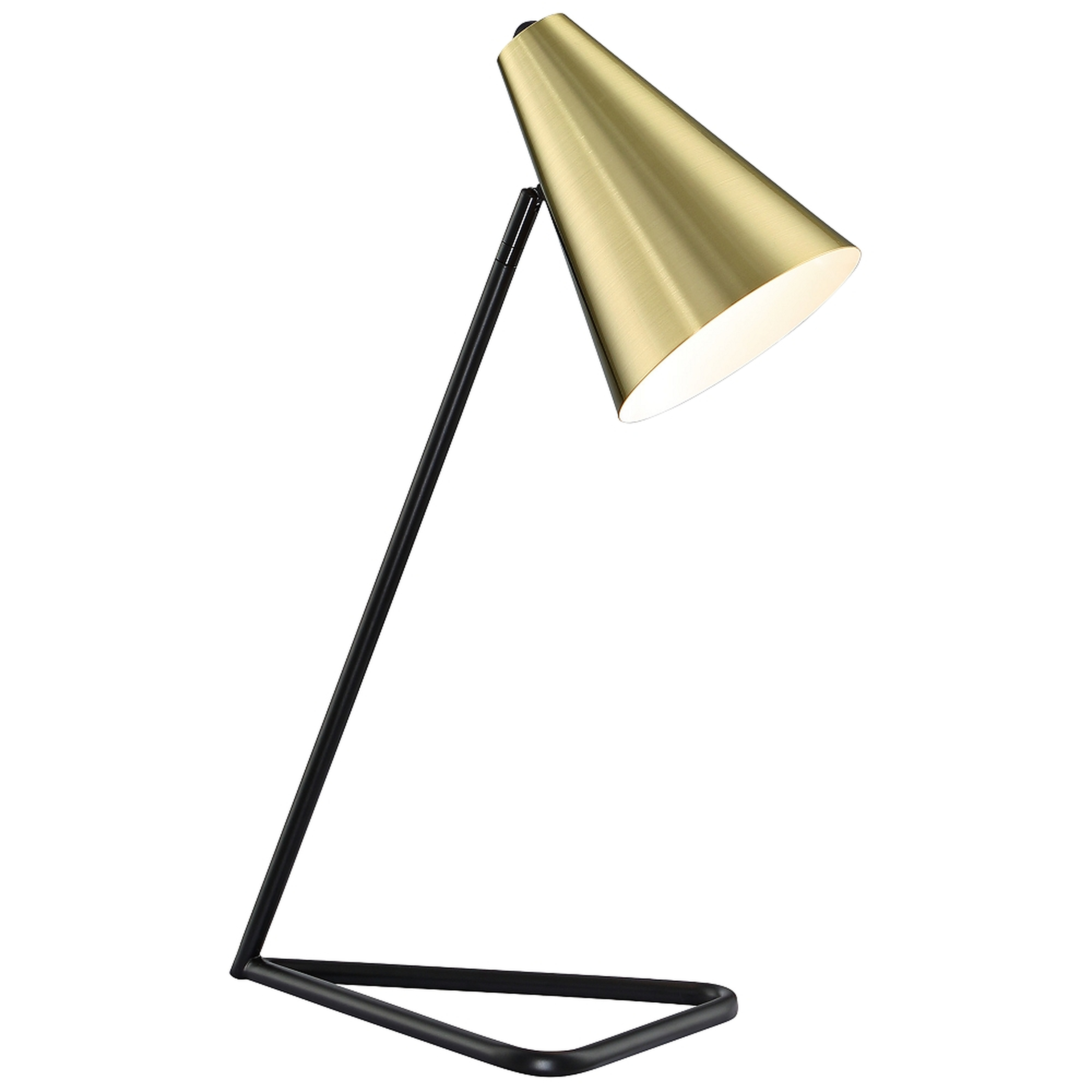 Lite Source Cooper Gold Metal Desk Lamp - Style # 69T90 - Lamps Plus