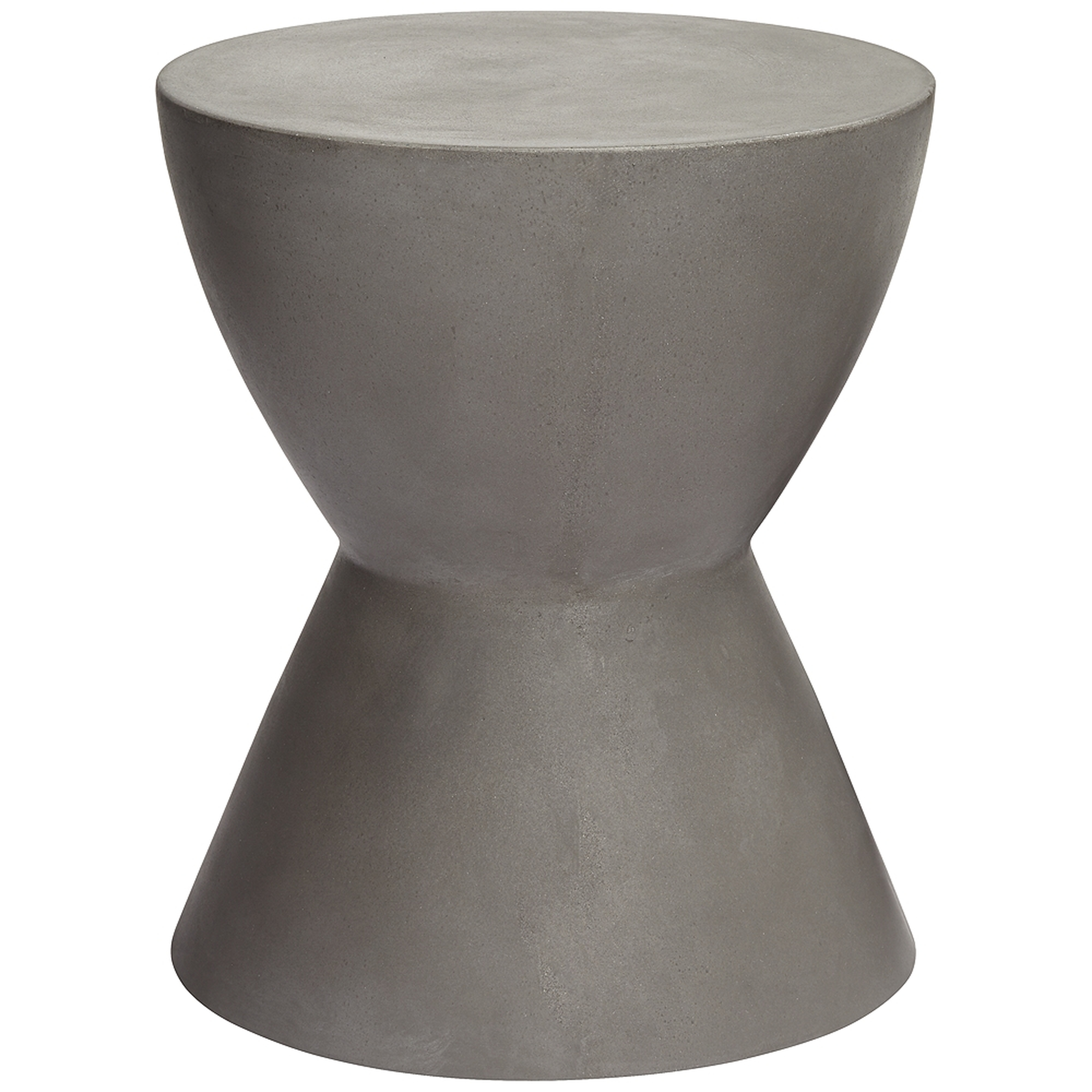 Logan Gray Concrete Outdoor End Table - Style # 34Y37 - Lamps Plus