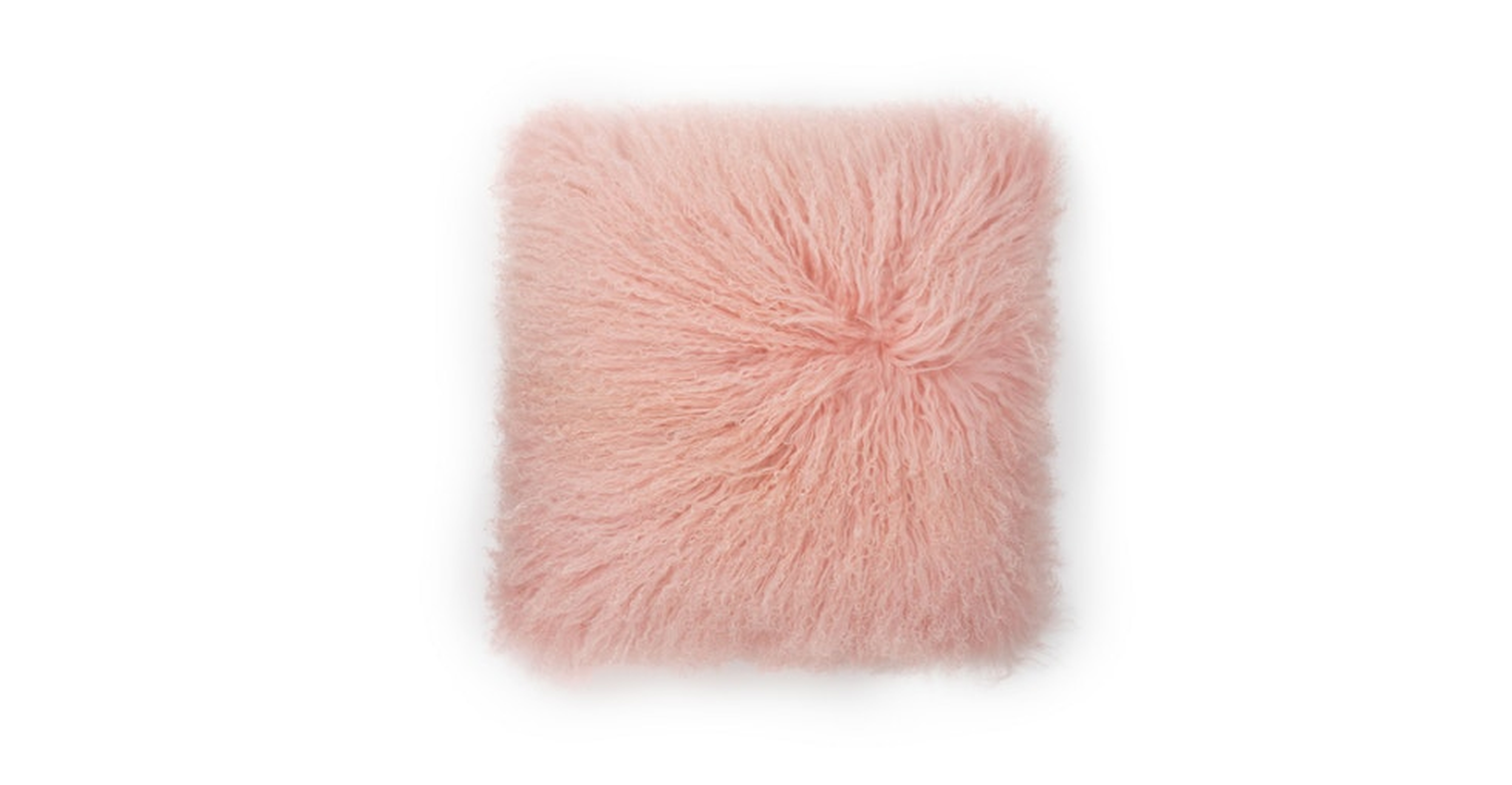 Bocco Pink Sheepskin Pillow - Article