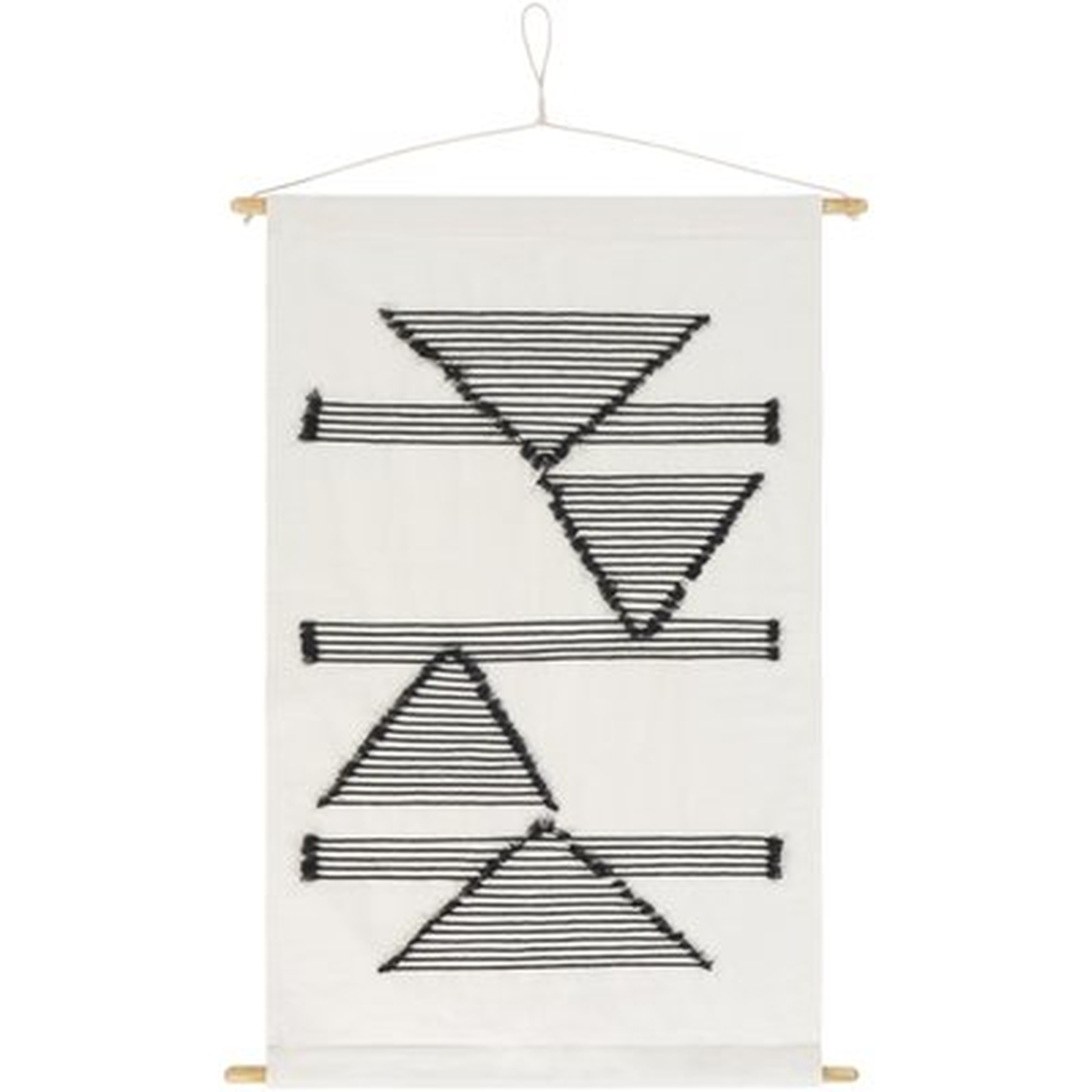 Cotton Modern Wall Hanging with Rod Included - AllModern
