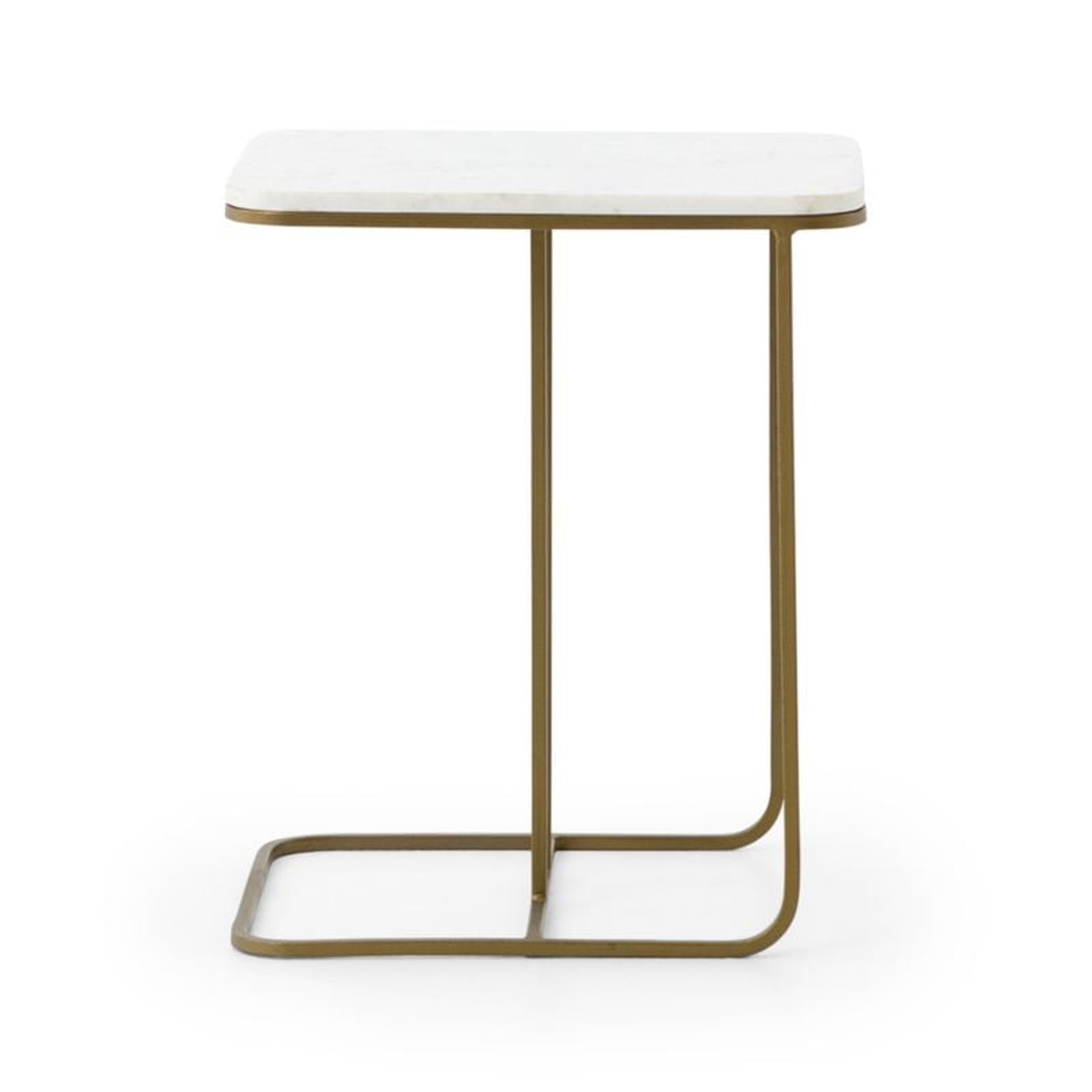 Audrey Marble C Table - Crate and Barrel