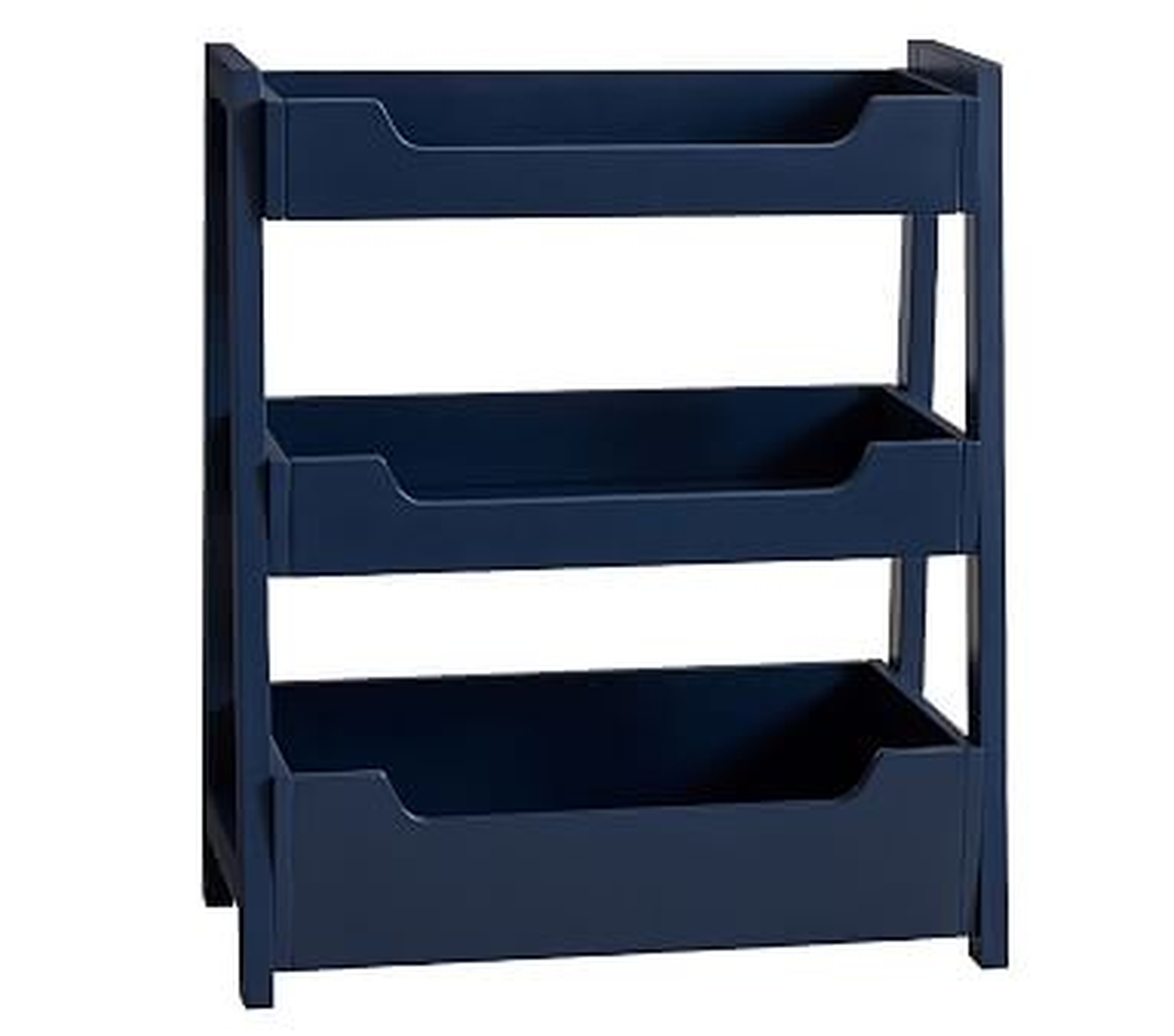Small Spaces Ladder Bookcase, Navy - Pottery Barn Kids