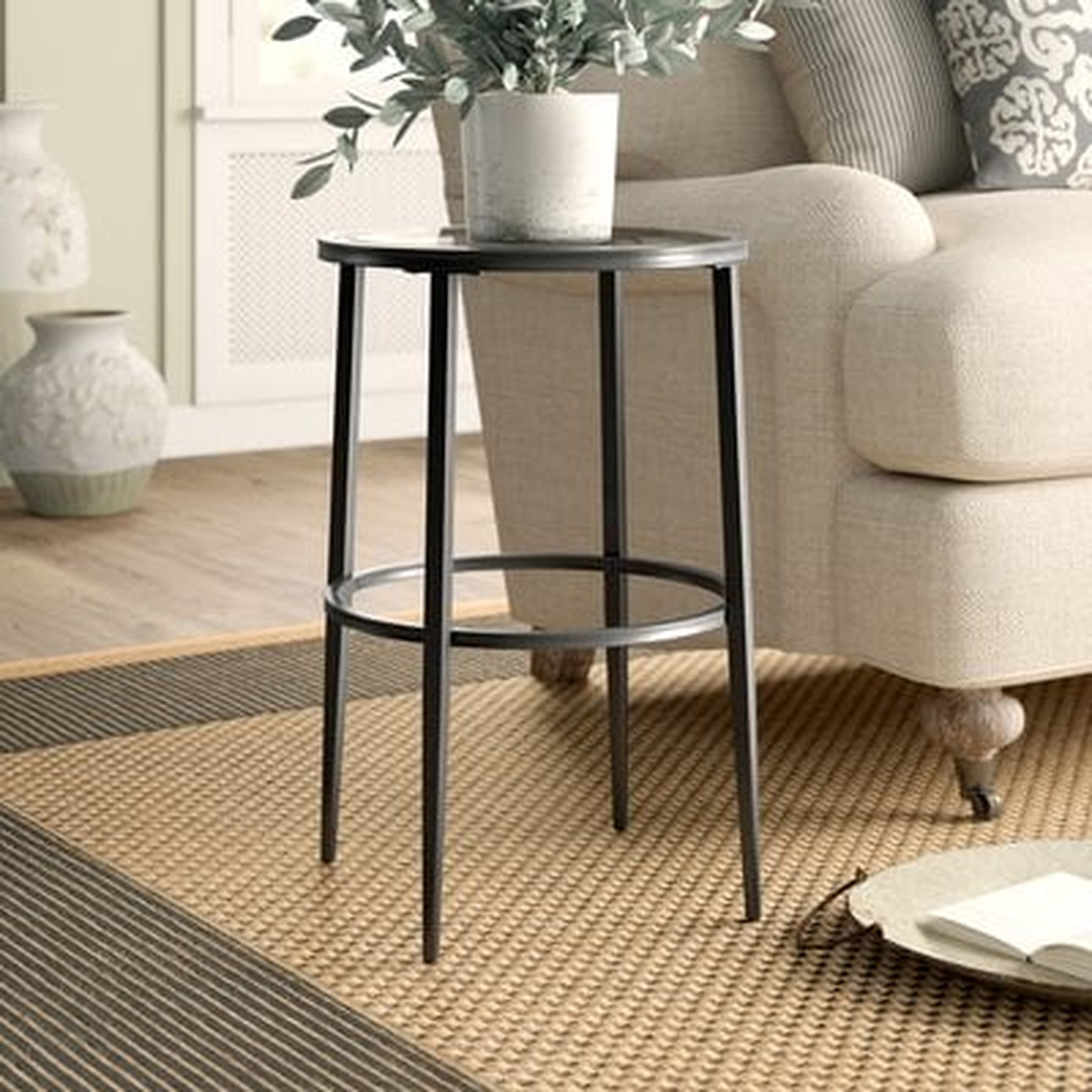 Rayna 24'' Tall Glass End Table - Wayfair