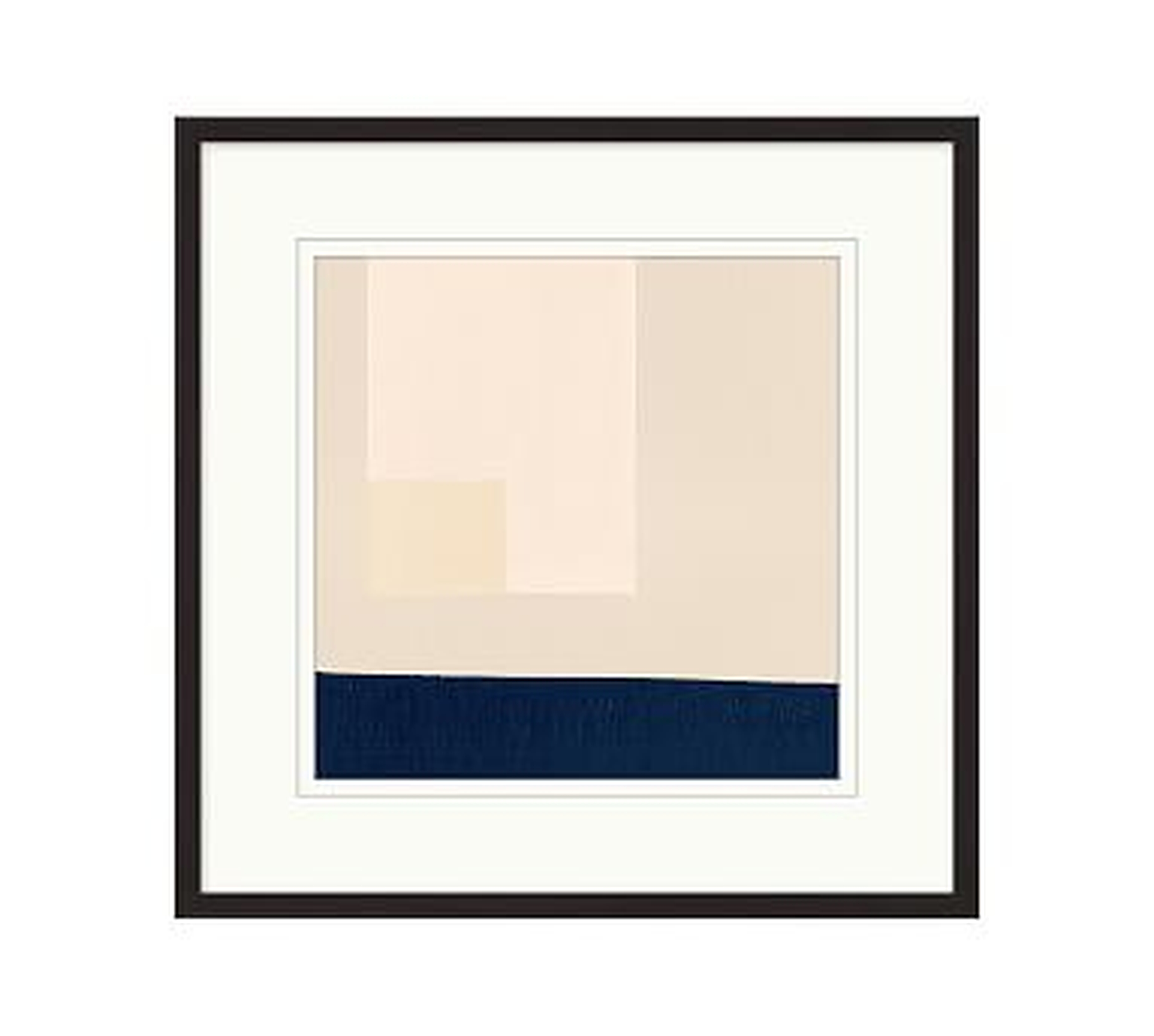 Minimal Color Block 1 Framed Paper Print, 23" x 23" - Pottery Barn
