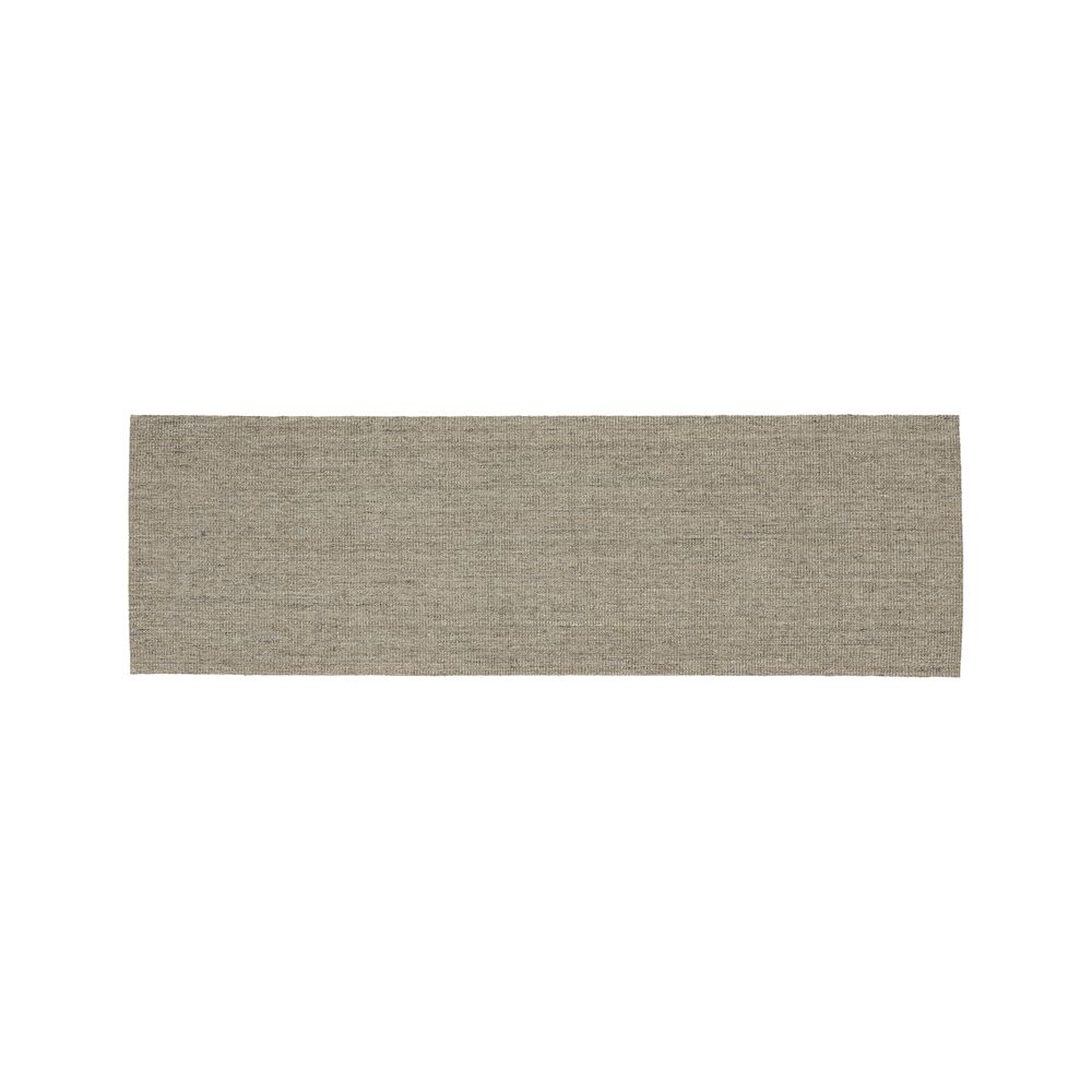 Sisal Heritage Taupe Rug Runner 2.5'x8' - Crate and Barrel