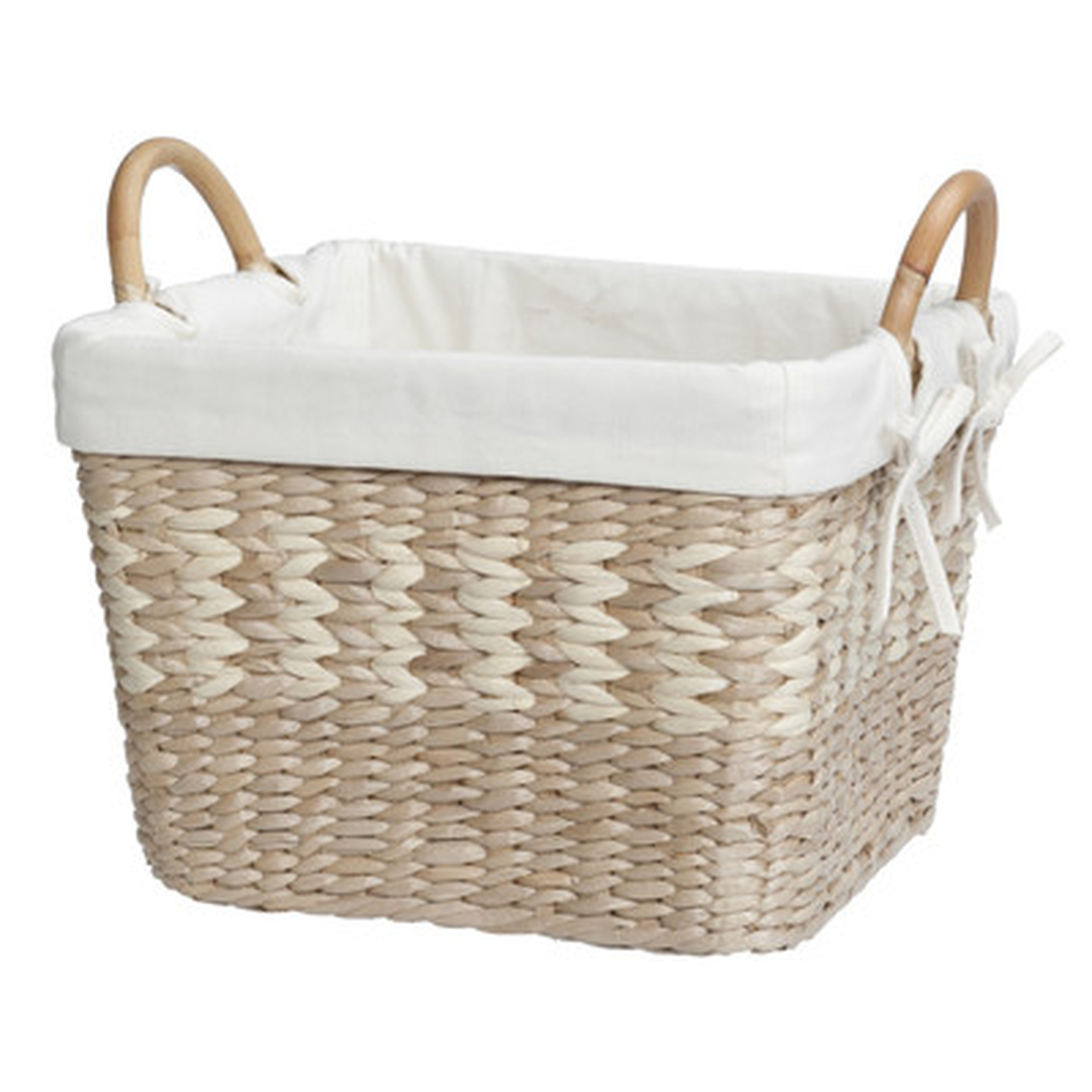 Arcadia Storage Wicker Basket with Liner - Wayfair