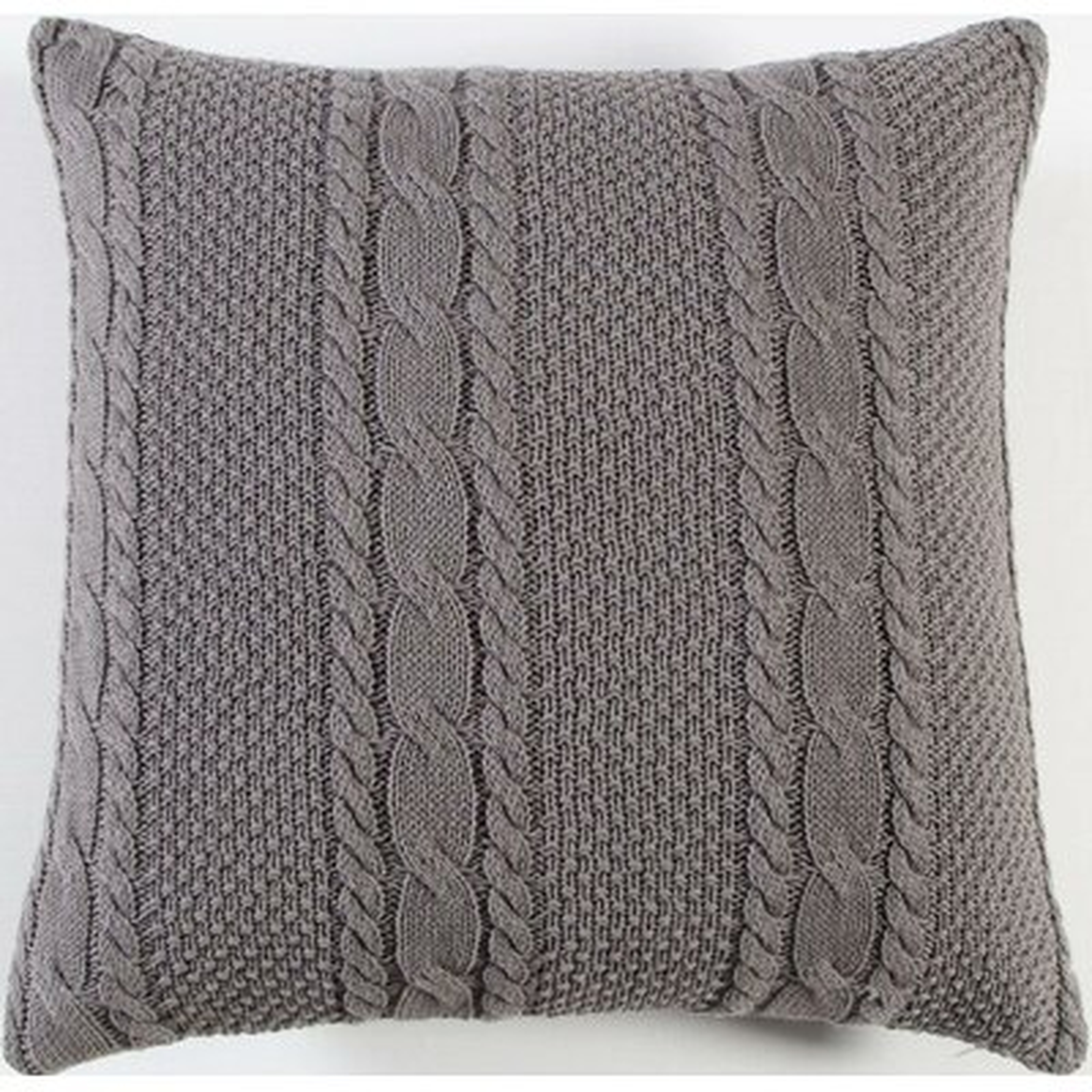 Doherty Cable-Knit Pillow Cover - Wayfair