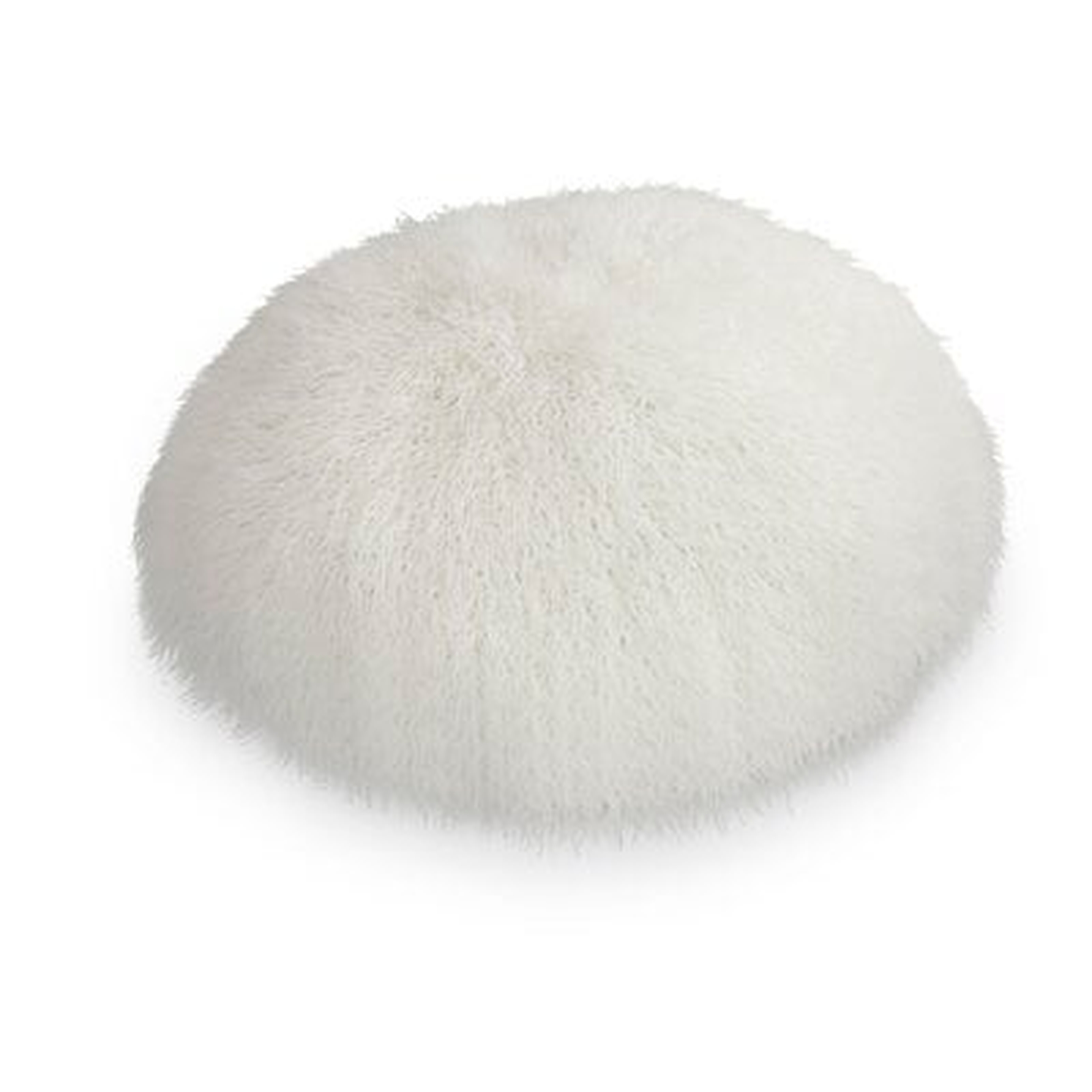 Healy Moroccan Angora Faux Fur Floor Pillow - Wayfair