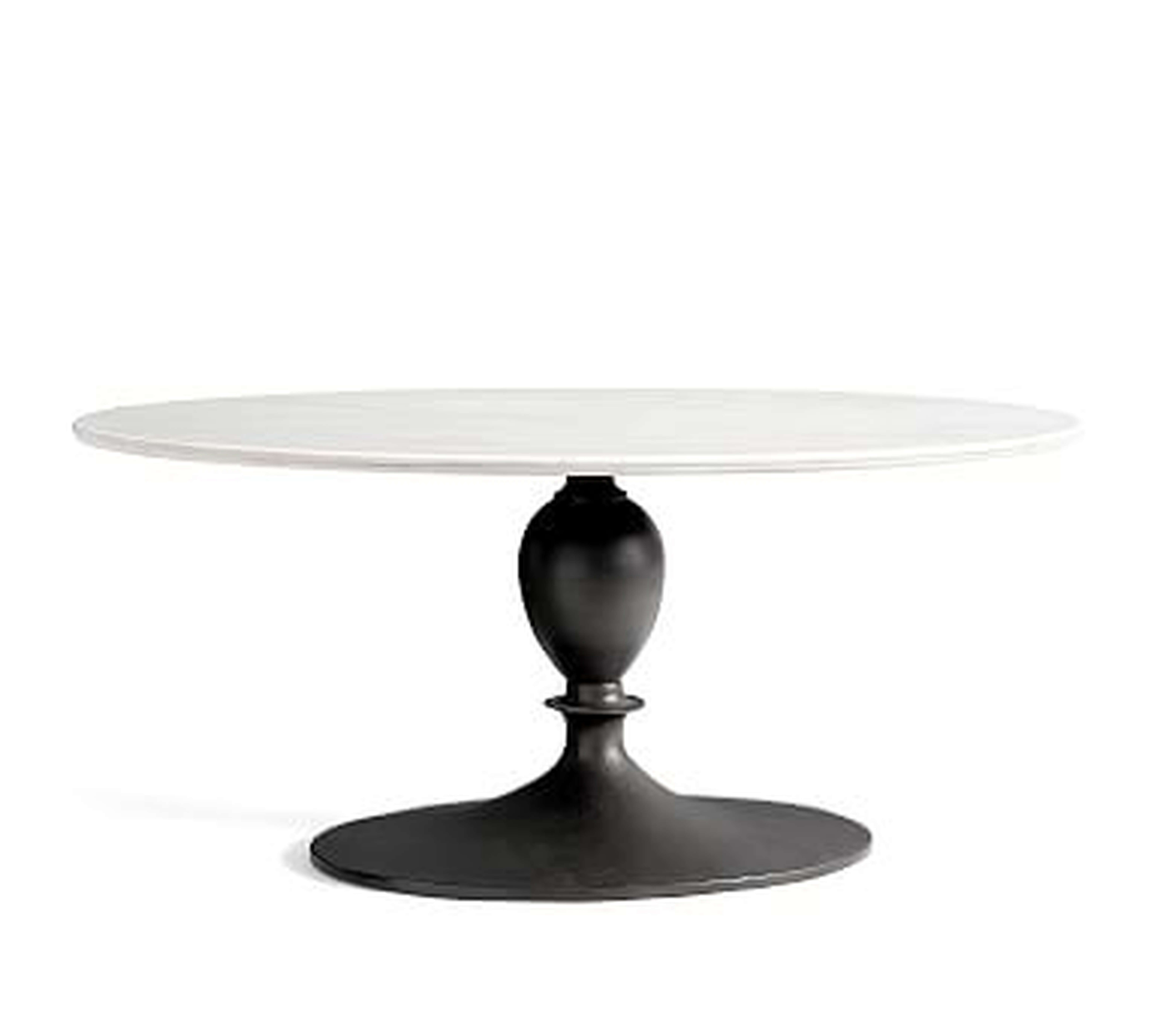 Chapman Oval Marble Dining Table, 70"L x 46"W - Pottery Barn