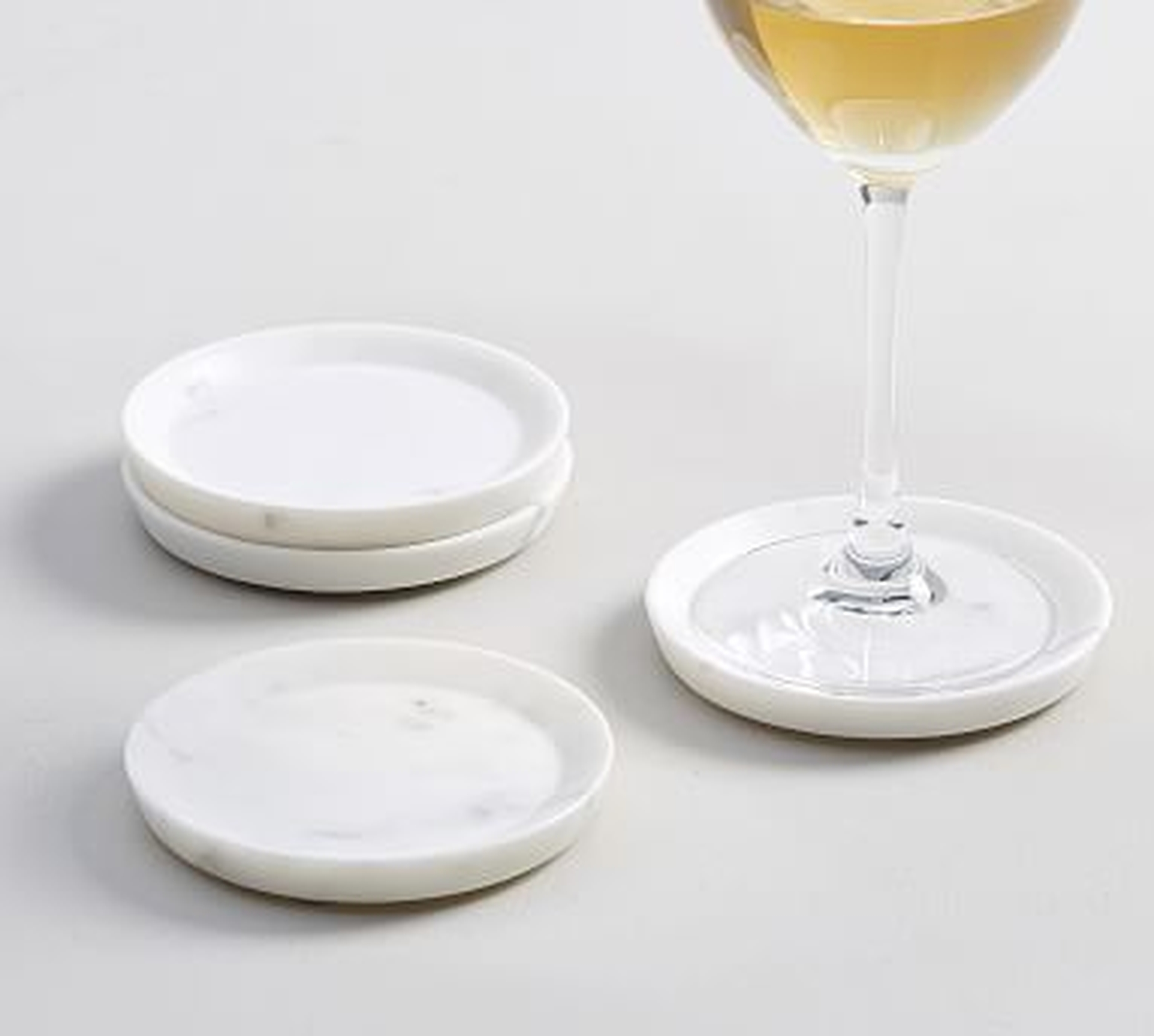 White Marble Coasters - Pottery Barn