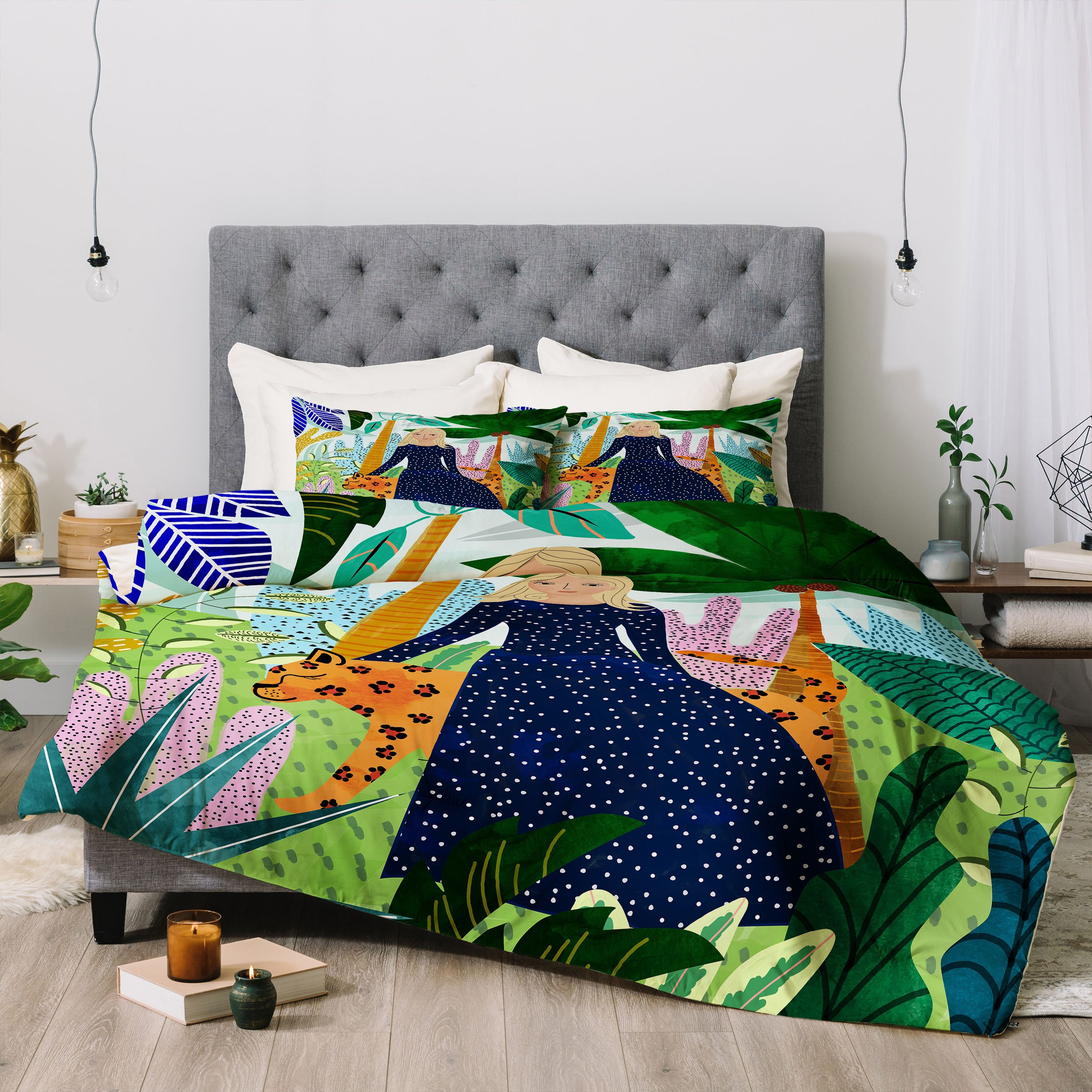 83 Oranges Safari Comforter - Twin/XL / Comforter + Pillow Sham(s) - Wander Print Co.
