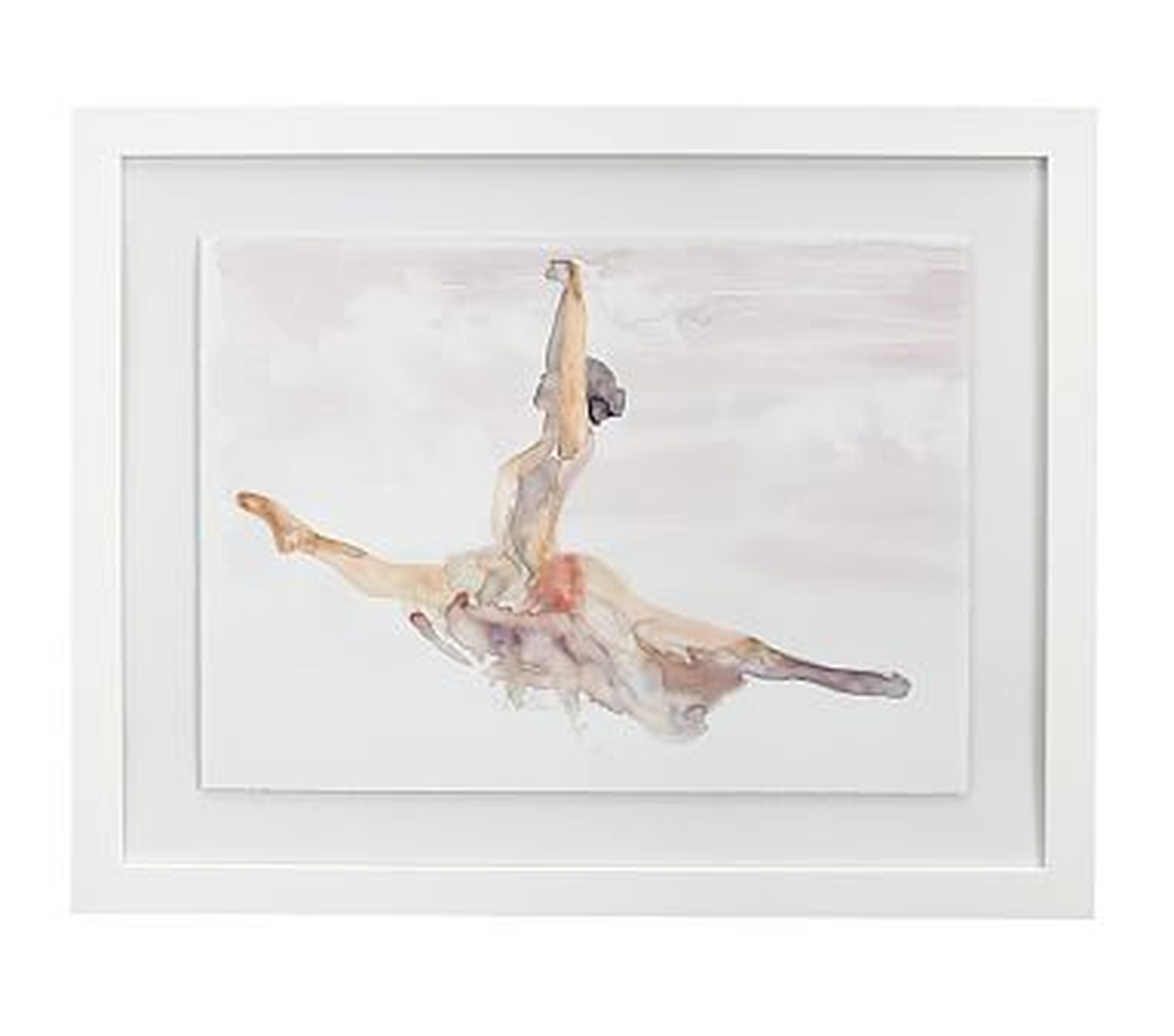 Ballet Grand Jete Framed Artwork, 24x19 - Pottery Barn Kids