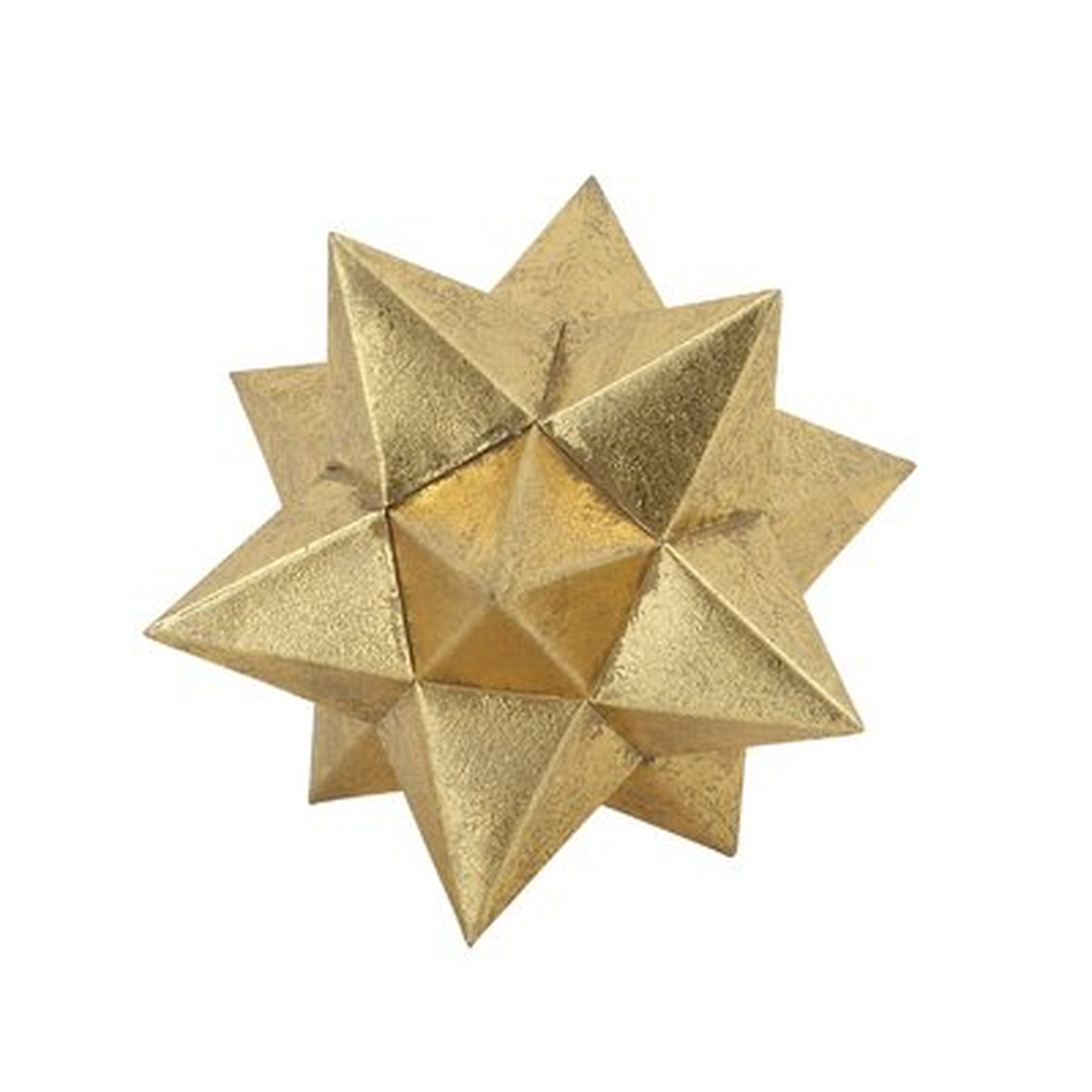Brilliant Metallic Star Sculpture - Wayfair