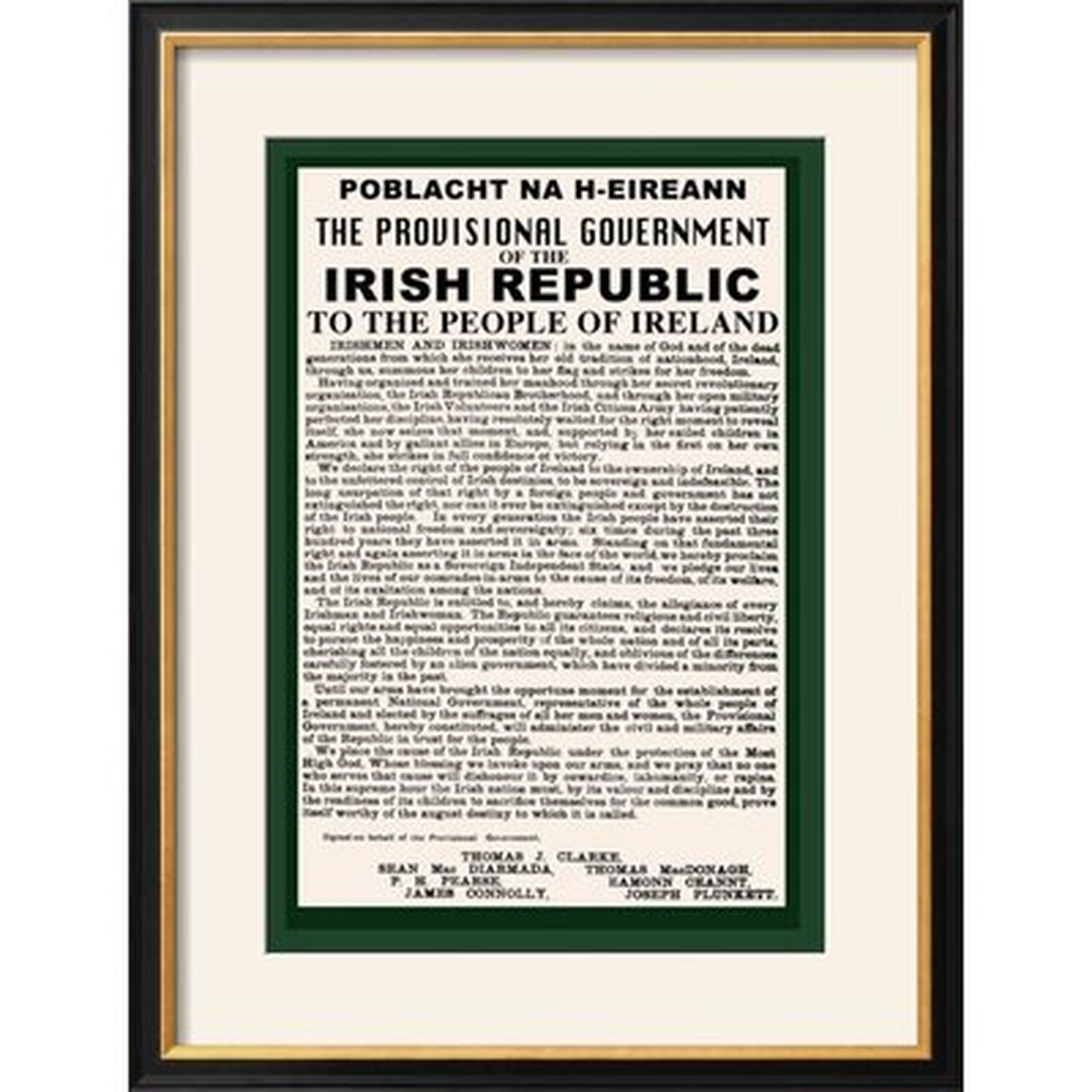 'Irish Republic' Framed Textual Art - Wayfair