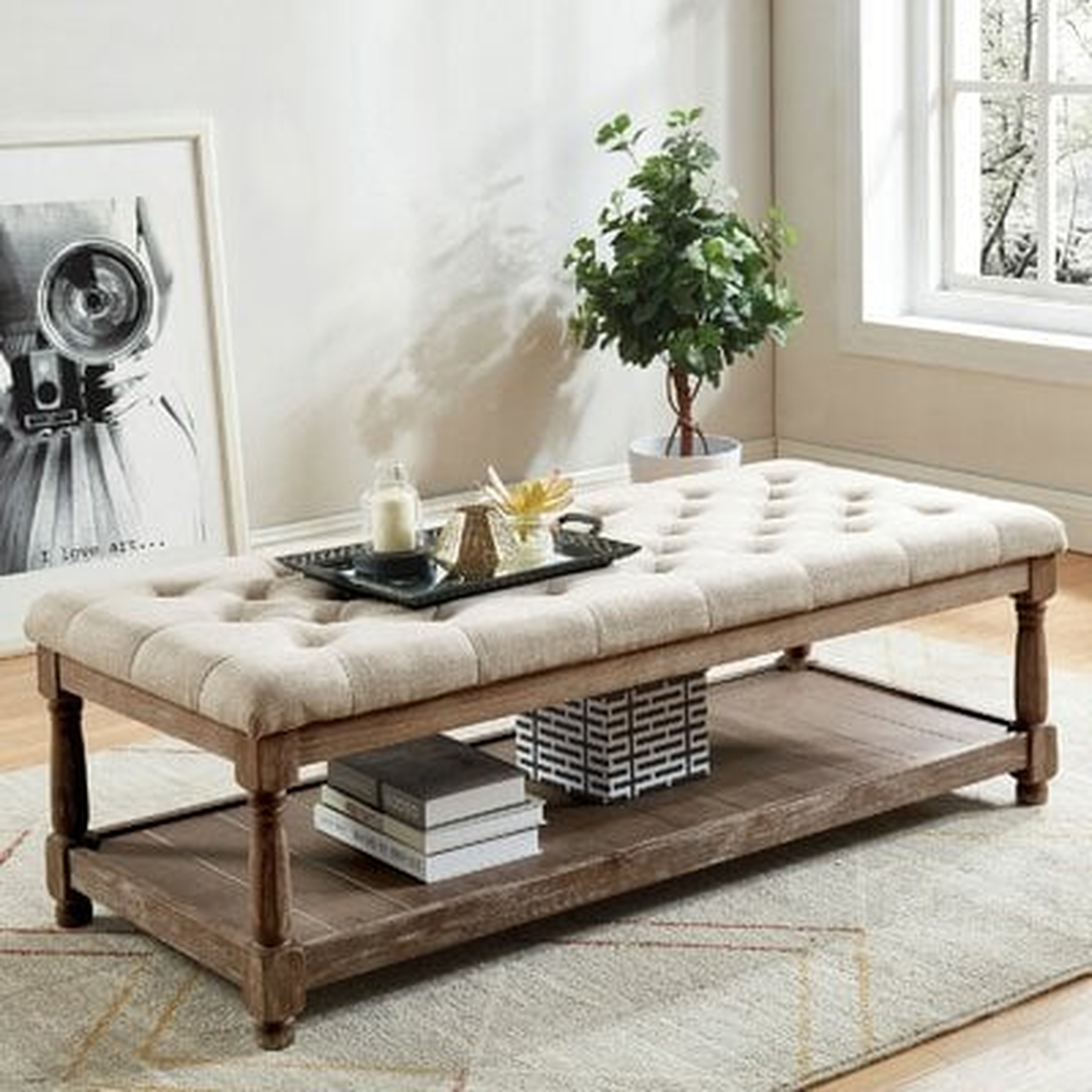 Vela Upholstered Storage Bench - Wayfair