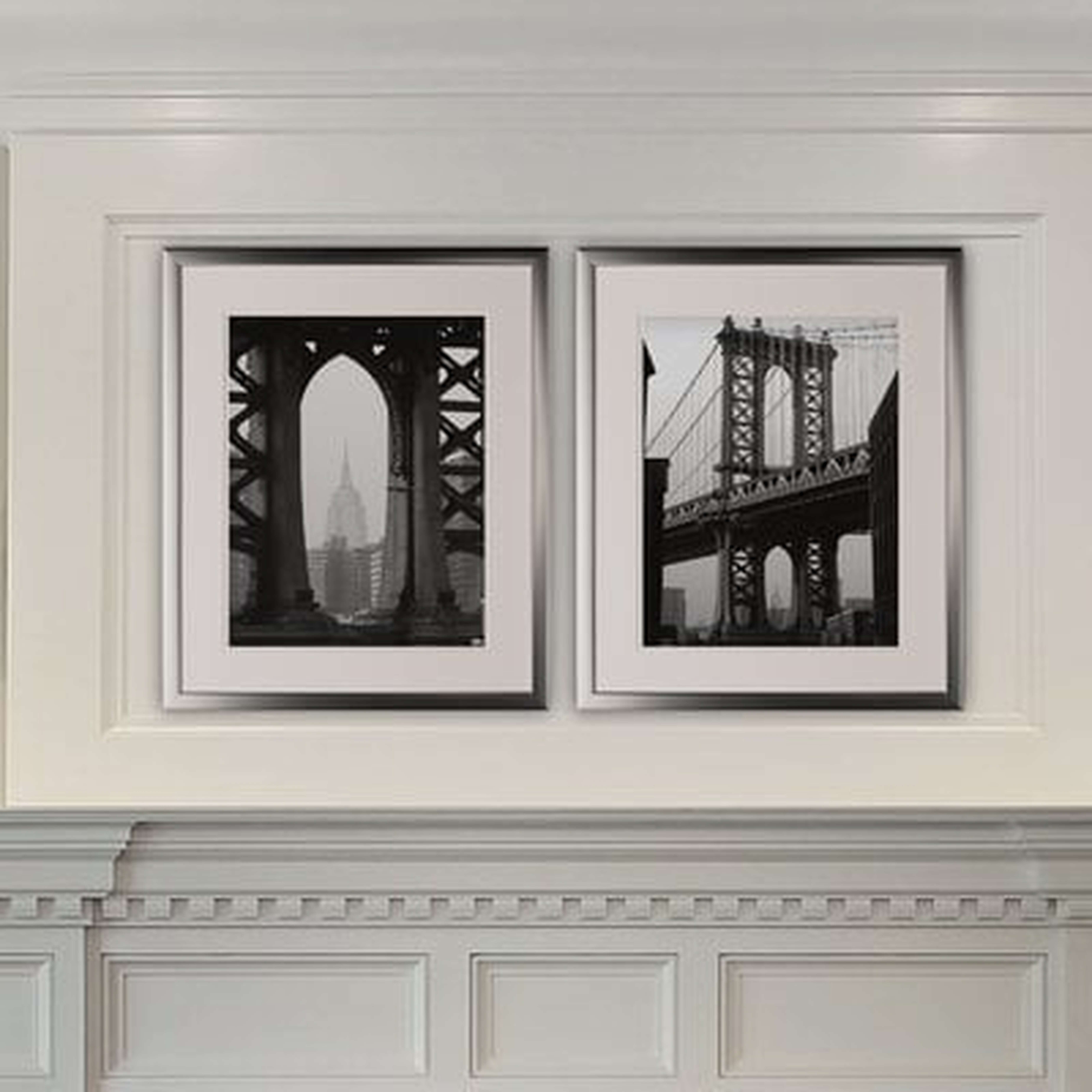 'New York Crossing' 2 Piece Framed Photographic Print Set - Wayfair