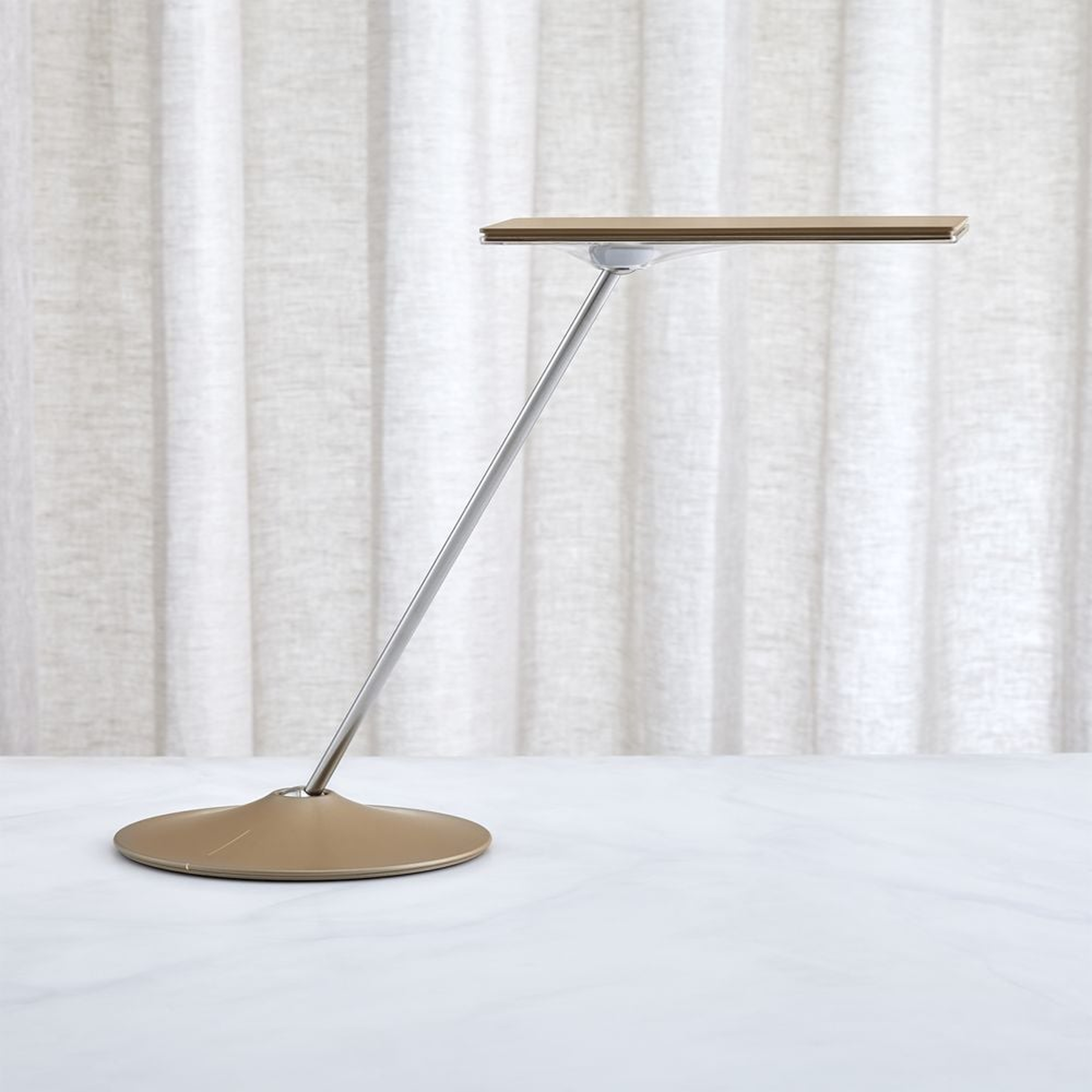 Humanscale ® Horizon Bronze Gold Desk Lamp - Crate and Barrel