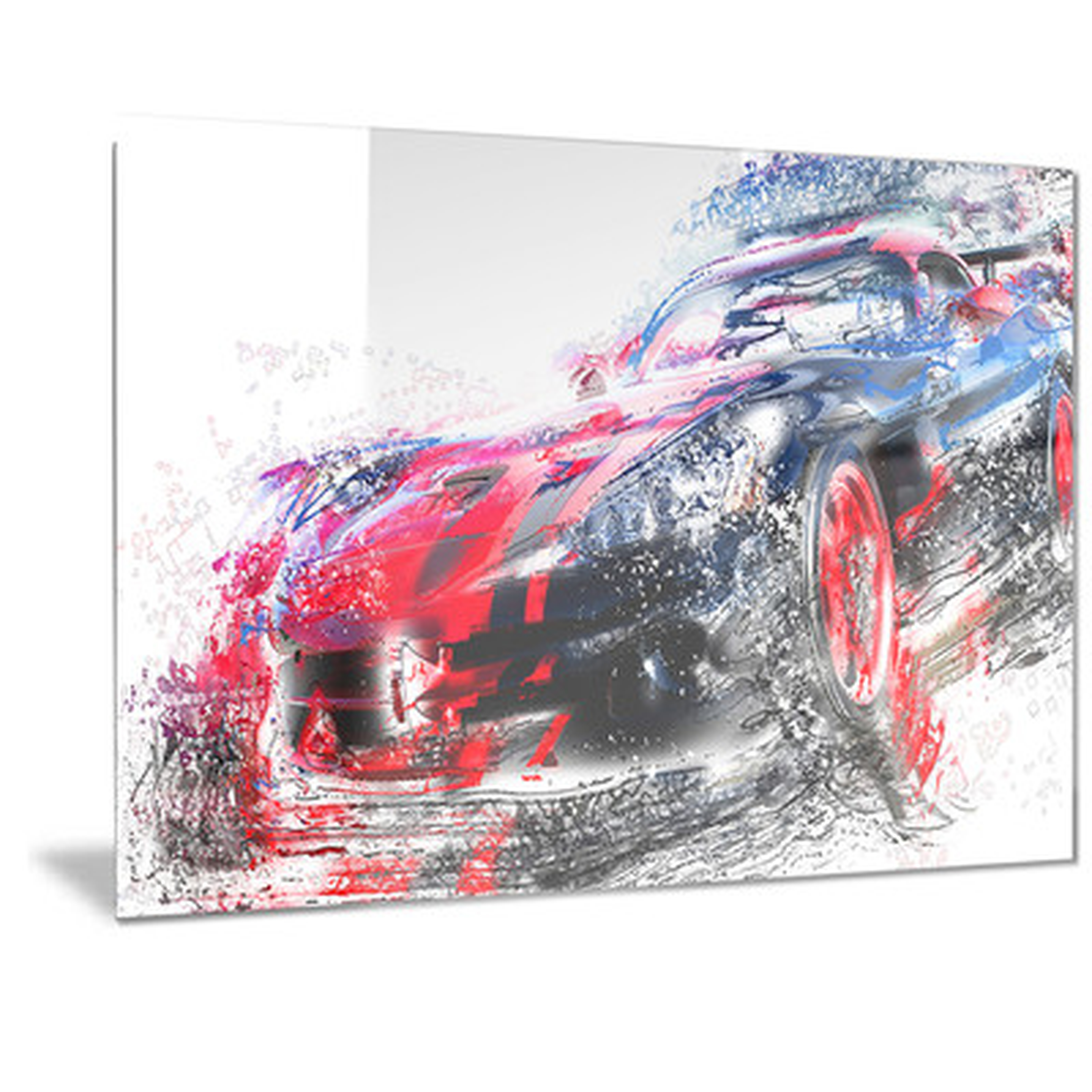 'Red and Black Sports Car' Graphic Art - Wayfair