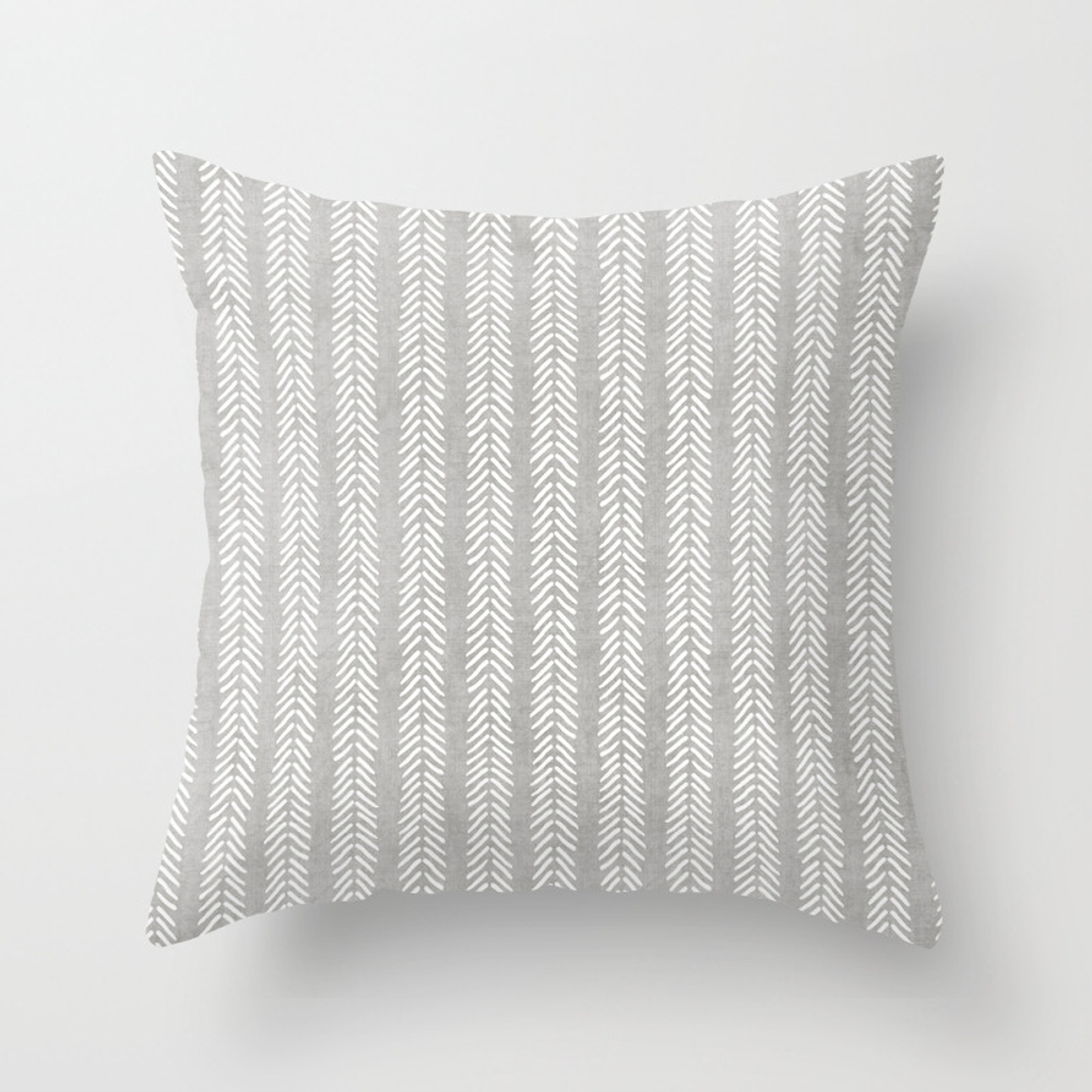Small Grey Arrows Throw Pillow by House Of Haha - Cover (20" x 20") With Pillow Insert - Indoor Pillow - Society6