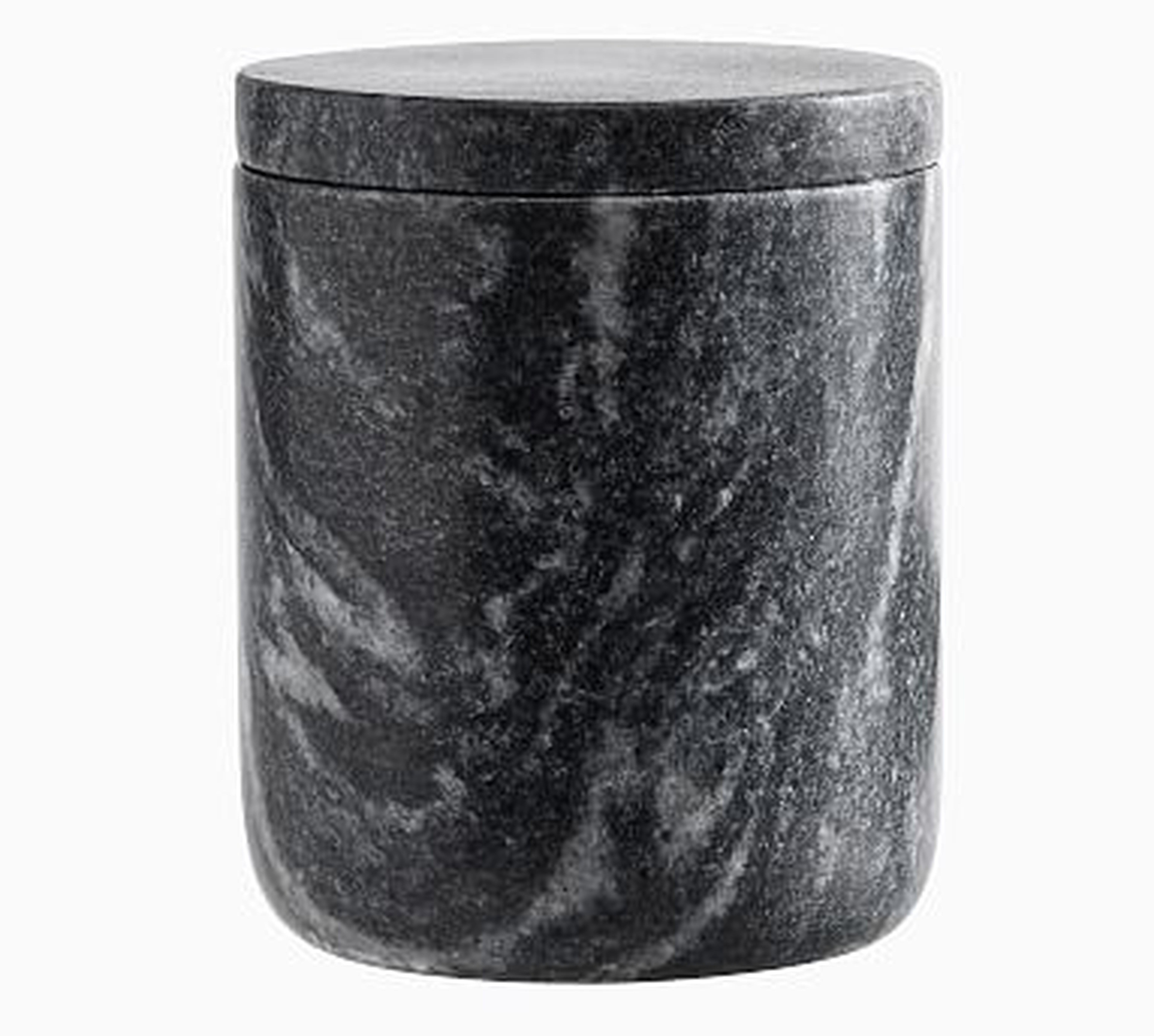 Marble Accessories, Canister, Black - Pottery Barn