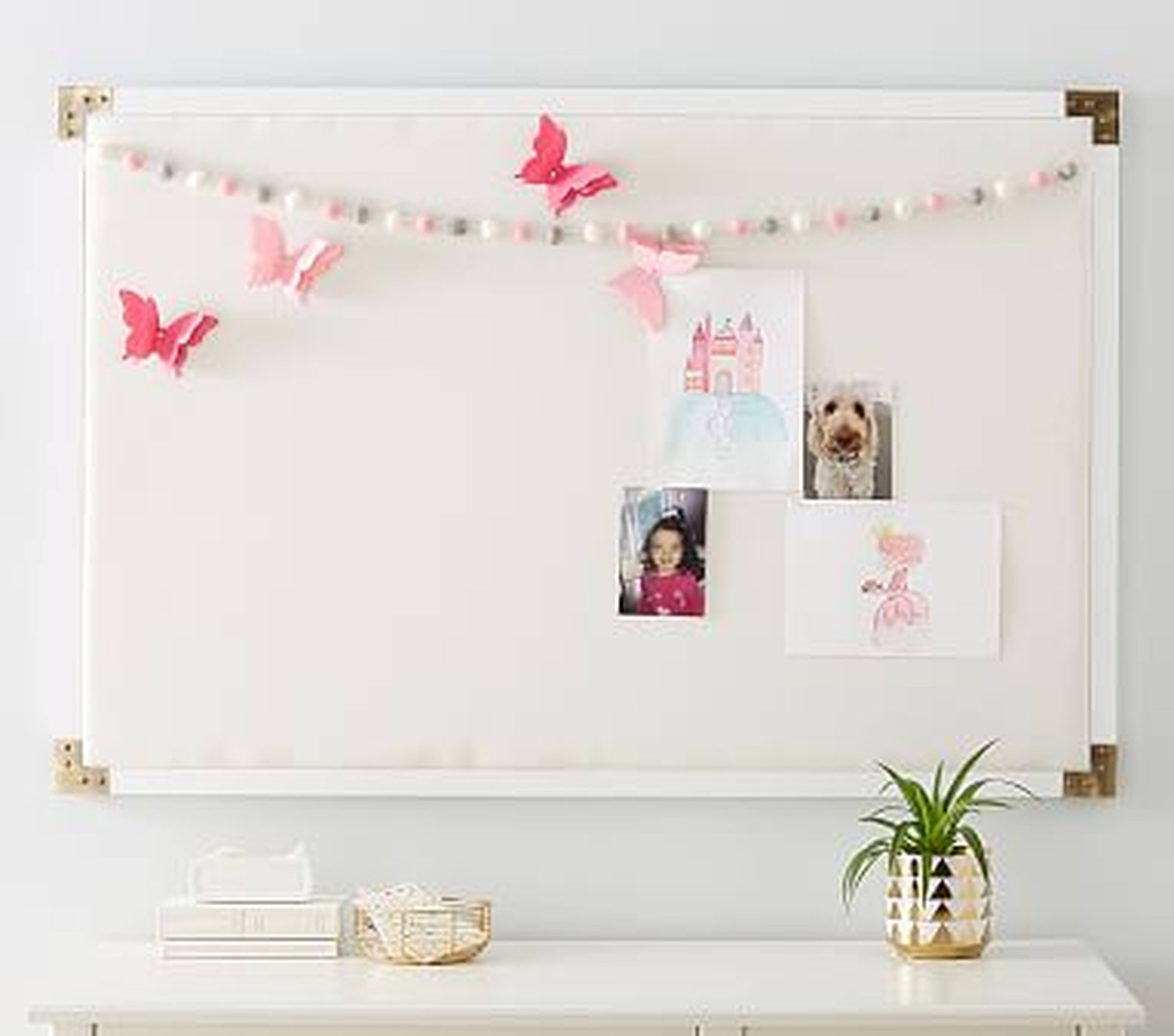 White Campaign Pinboard - Pottery Barn Kids