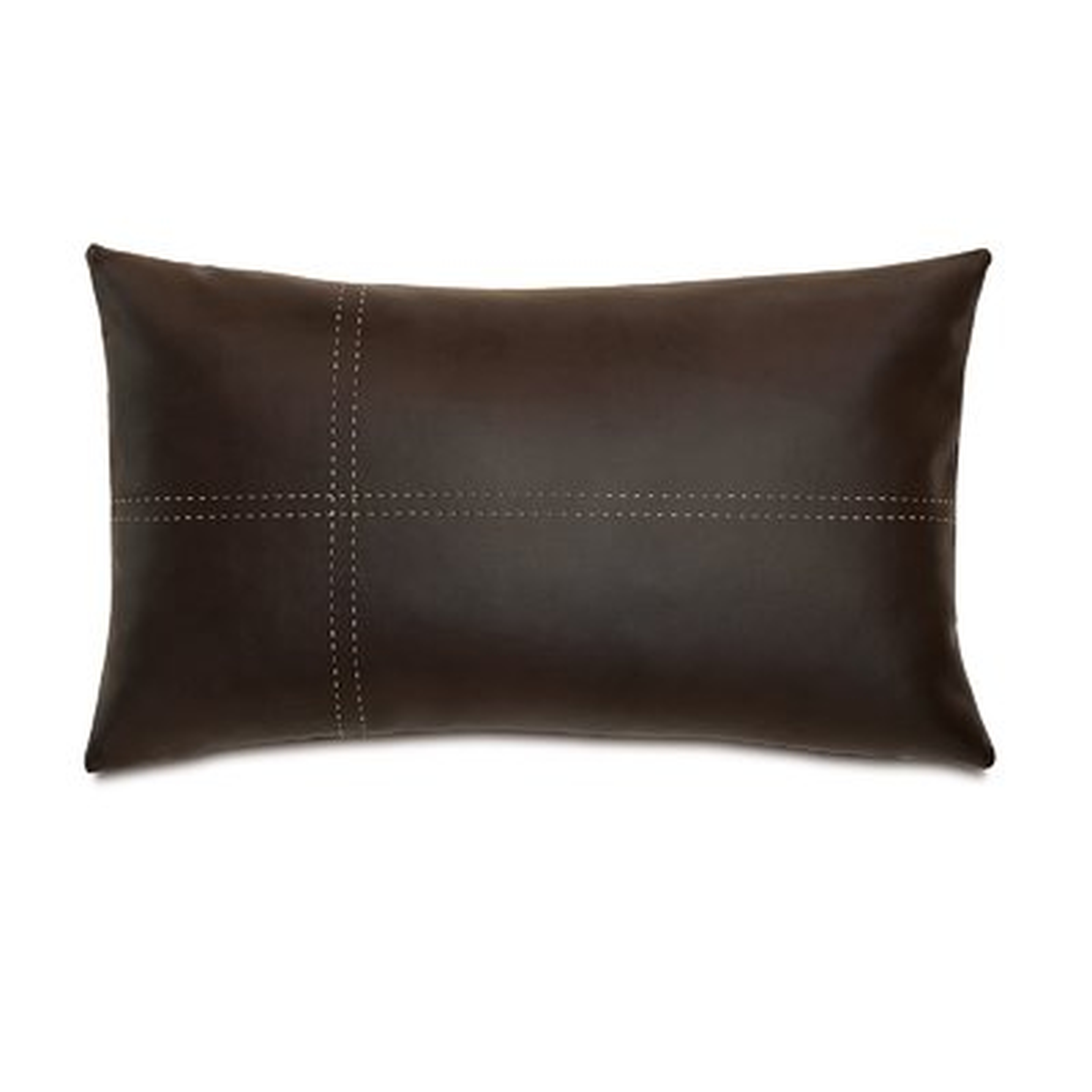 Chalet Faux Leather Down Lumbar Pillow - Wayfair