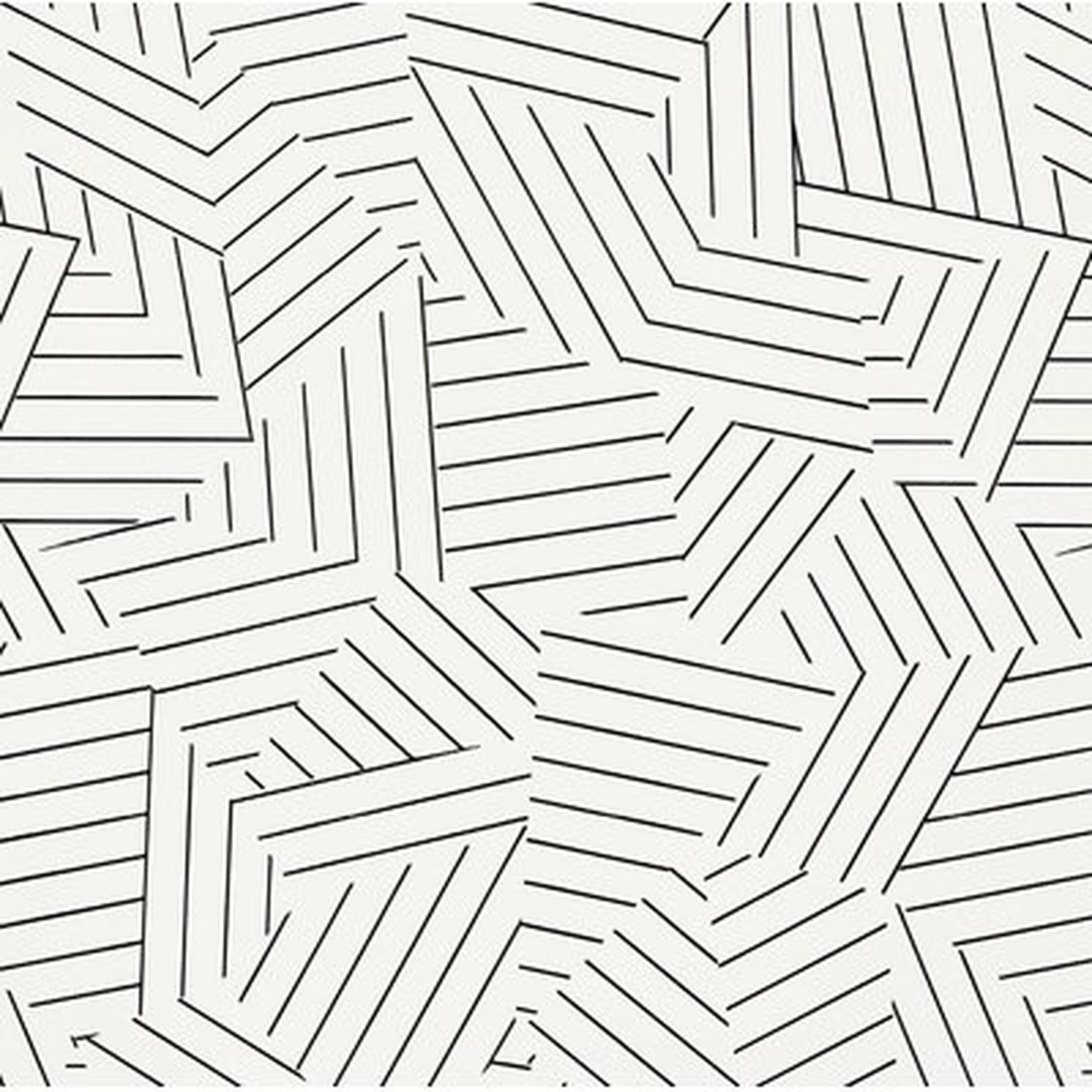 Deconstructed Stripe 13.5' L x 27" W Geometric Wallpaper Roll (Set of 2) - AllModern