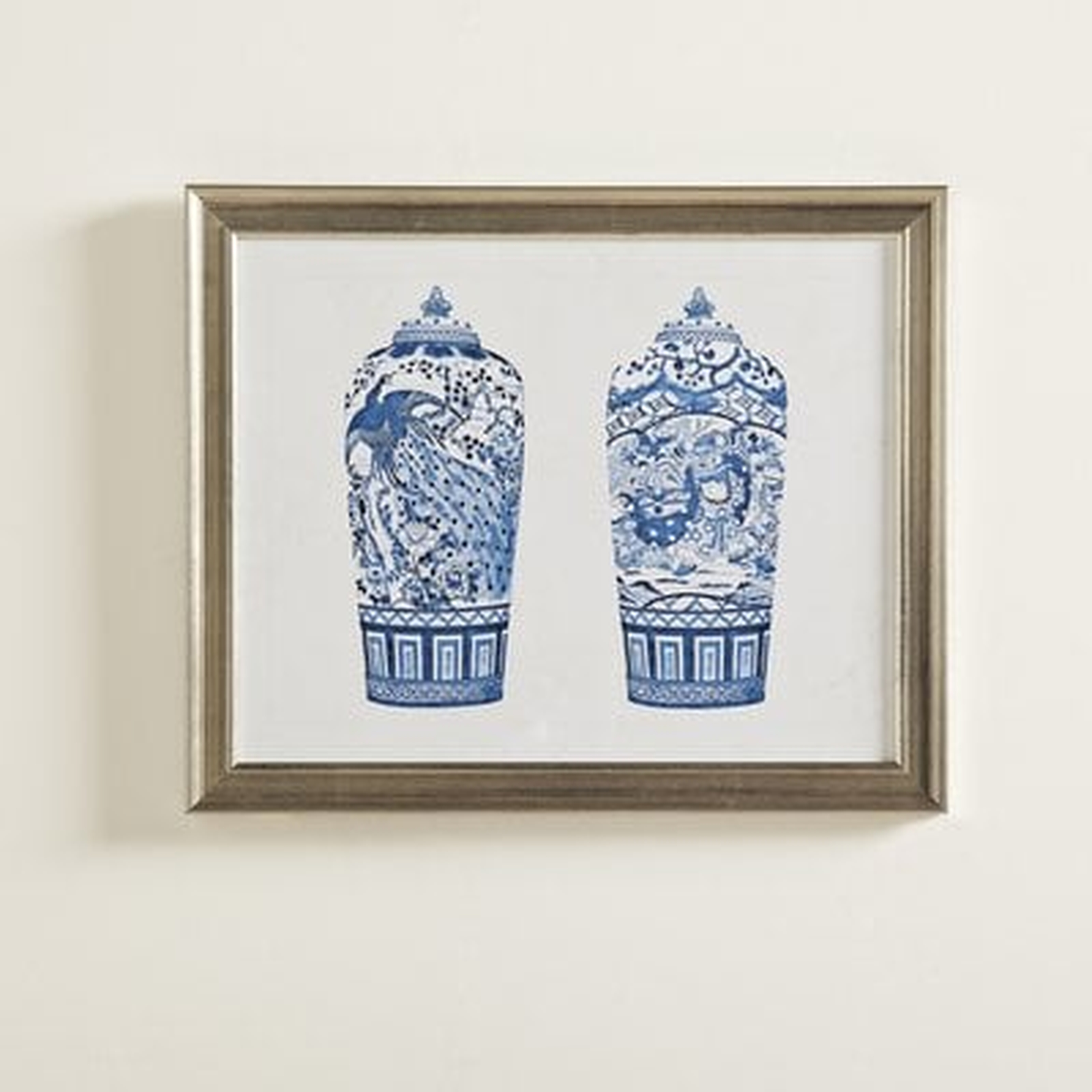 'Porcelain Vase Duo' Picture Frame Print - Birch Lane