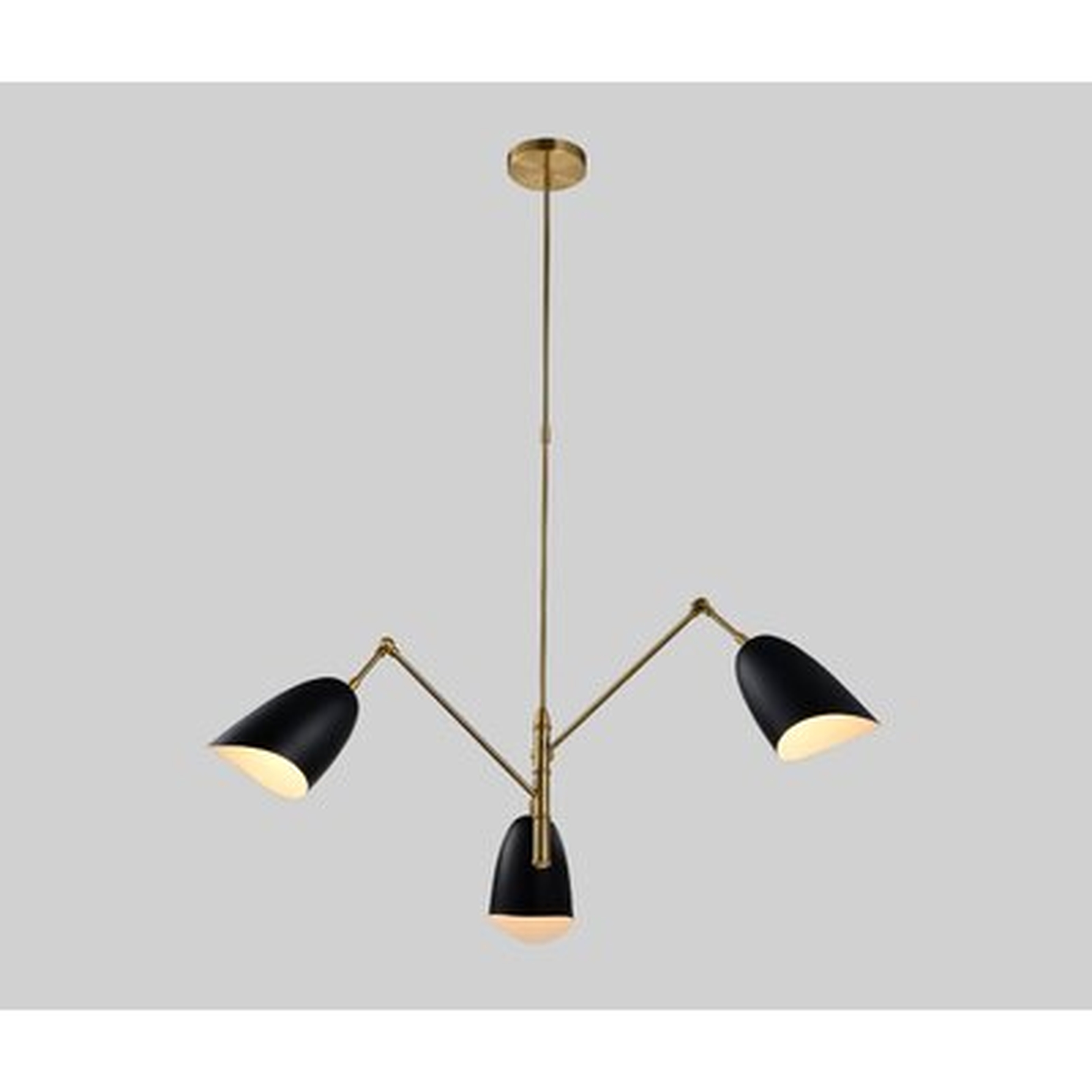 Caswell 3-Light Shaded Chandelier - Wayfair