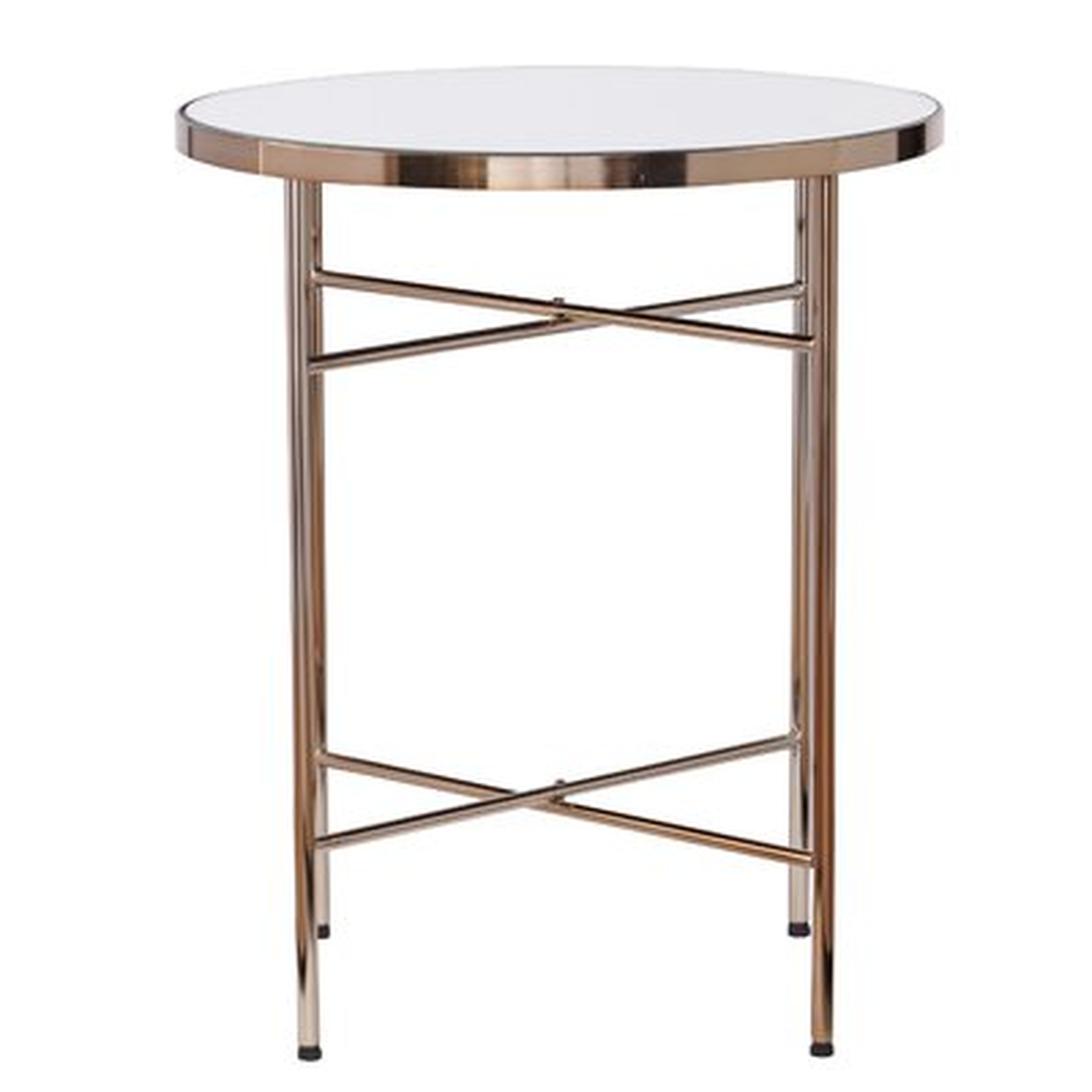 Chesson Mirrored Round End Table - Wayfair