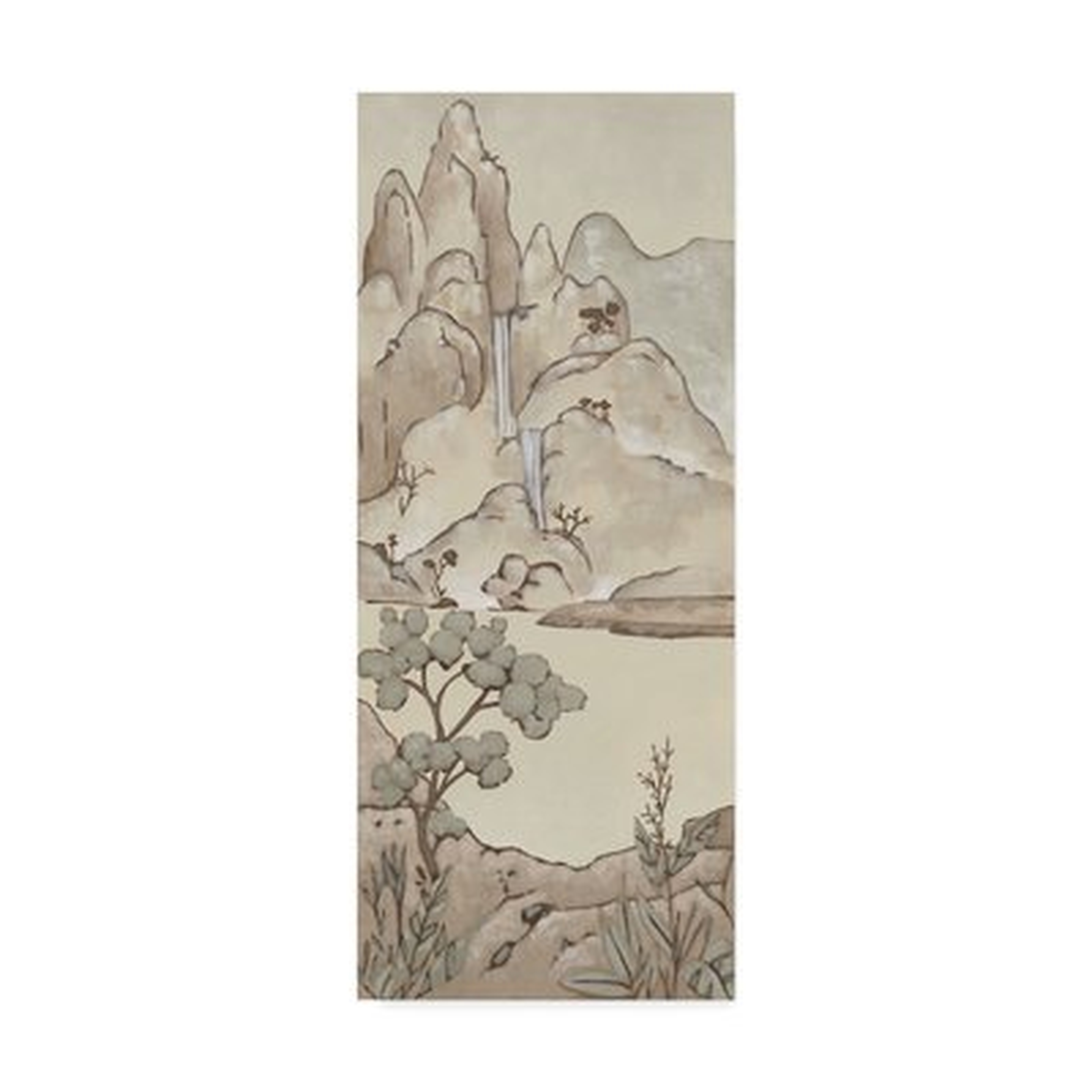 'Chinoiserie Landscape II' Print on Wrapped Canvas - Wayfair