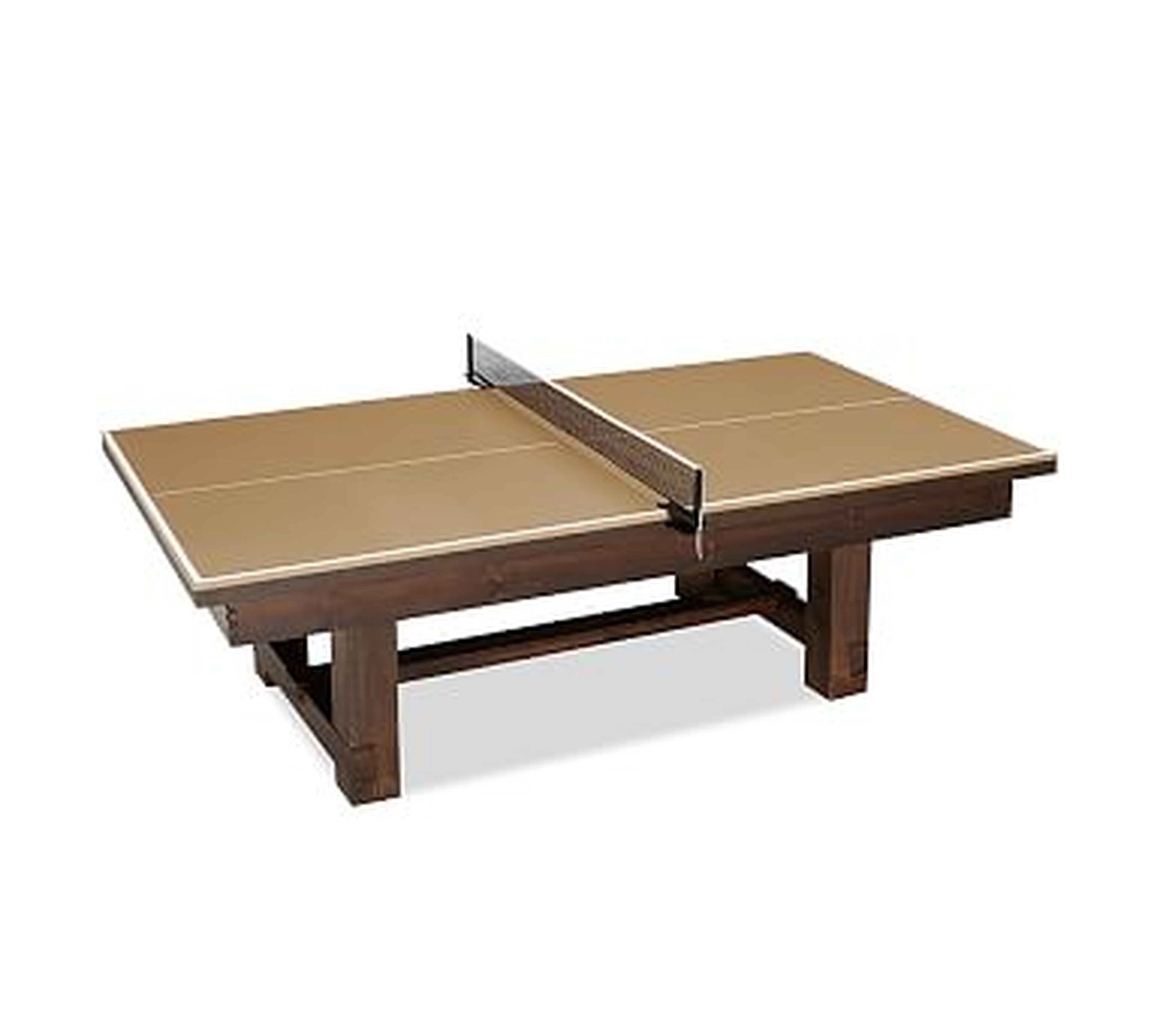 PB Pool Table Table Tennis Conversion Cover, Camel - Pottery Barn