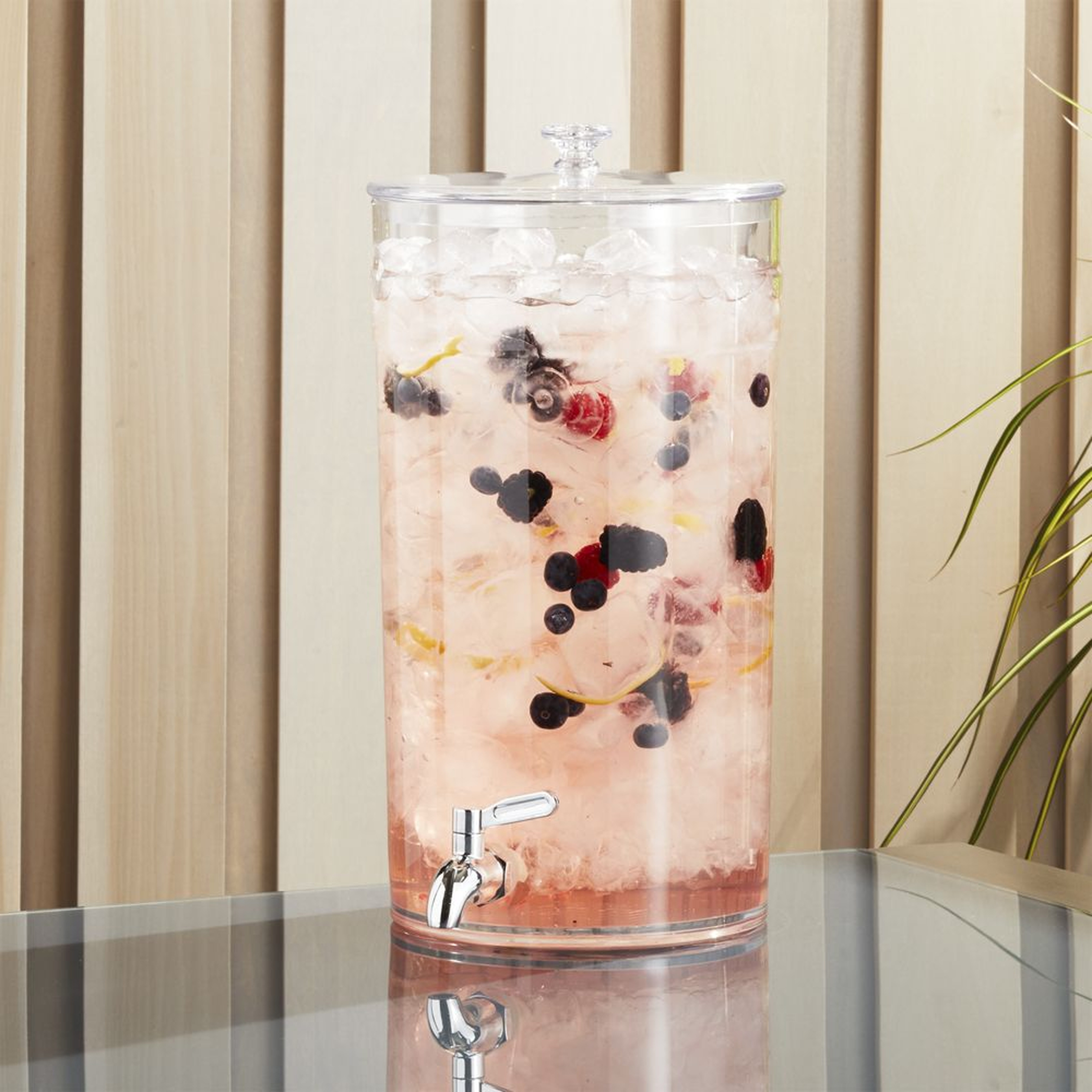 Claro 1.45-Gallon Acrylic Drink Dispenser - Crate and Barrel