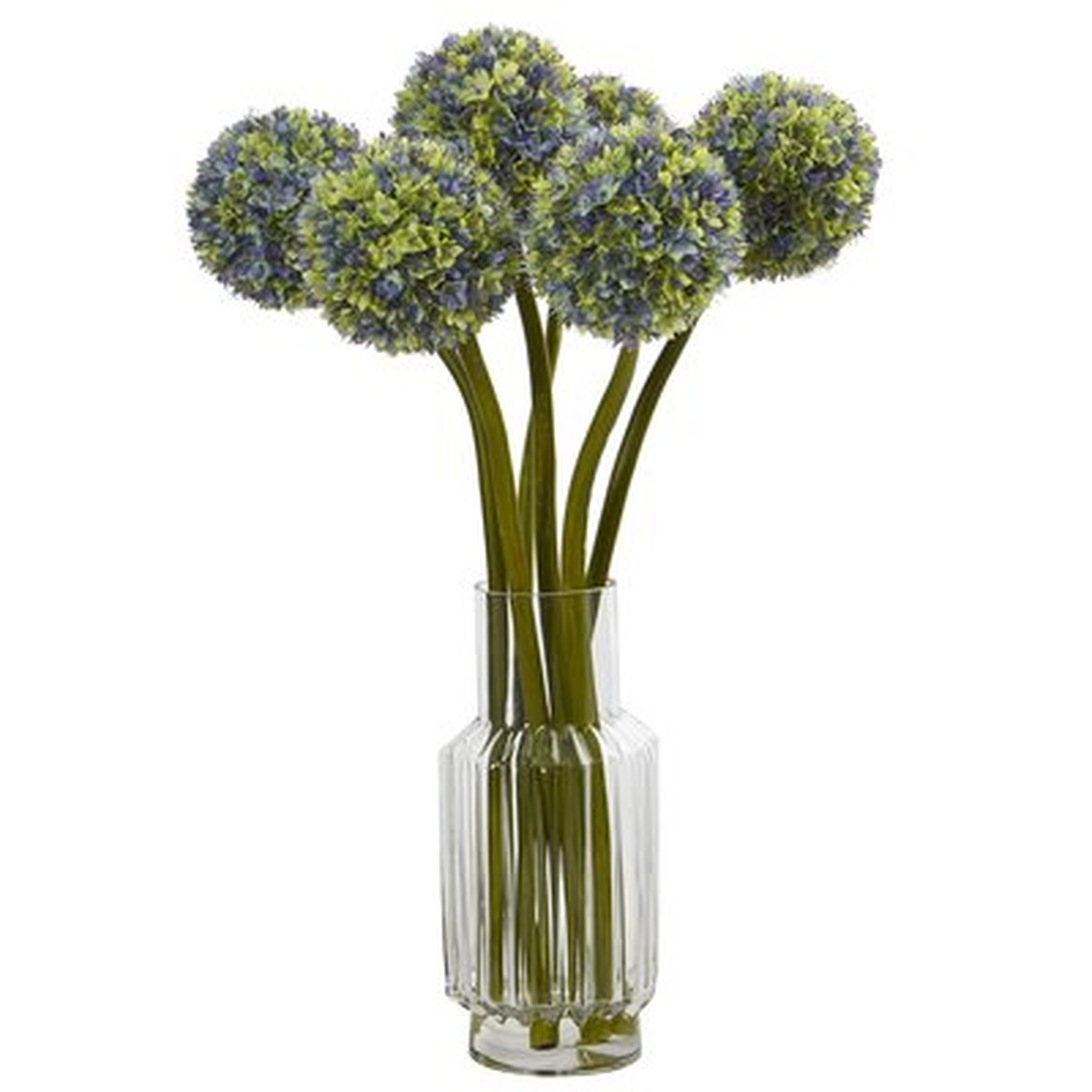 Ball Floral Arrangement in Decorative Vase - Birch Lane