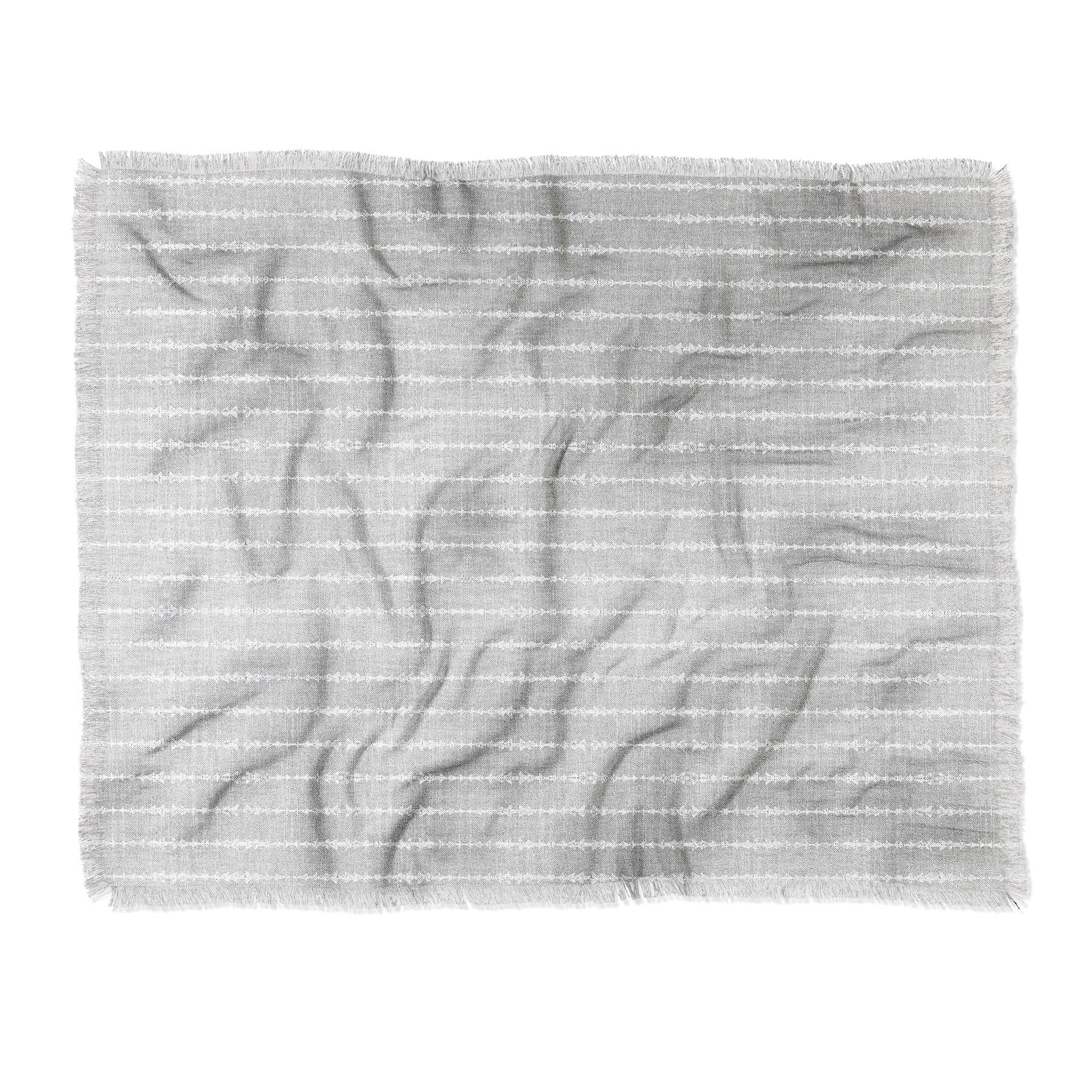 Holli Zollinger AMHA ARROW GREY Throw Blanket - 50" x 60" - Wander Print Co.