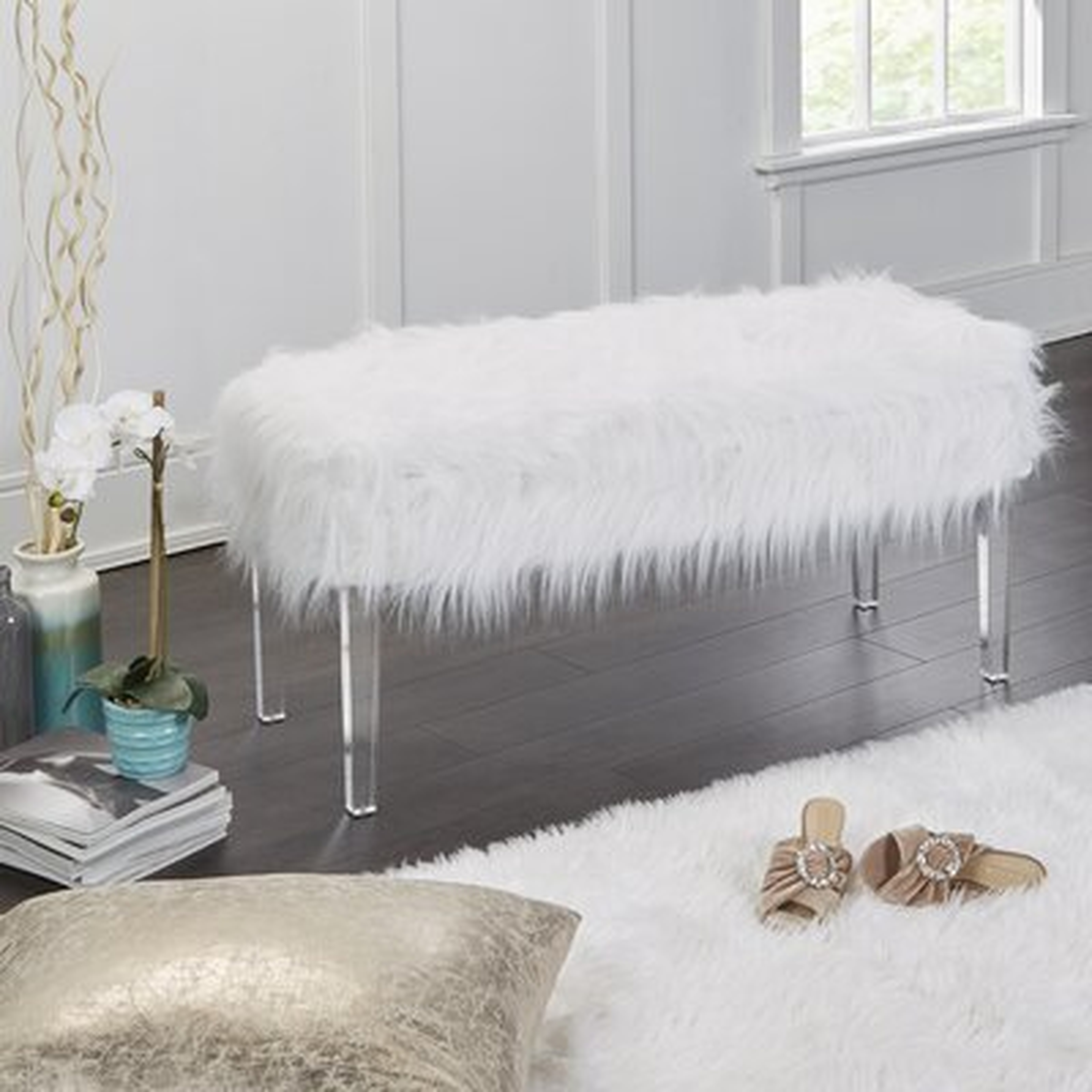 Linwood Fur Storage Bench - Wayfair