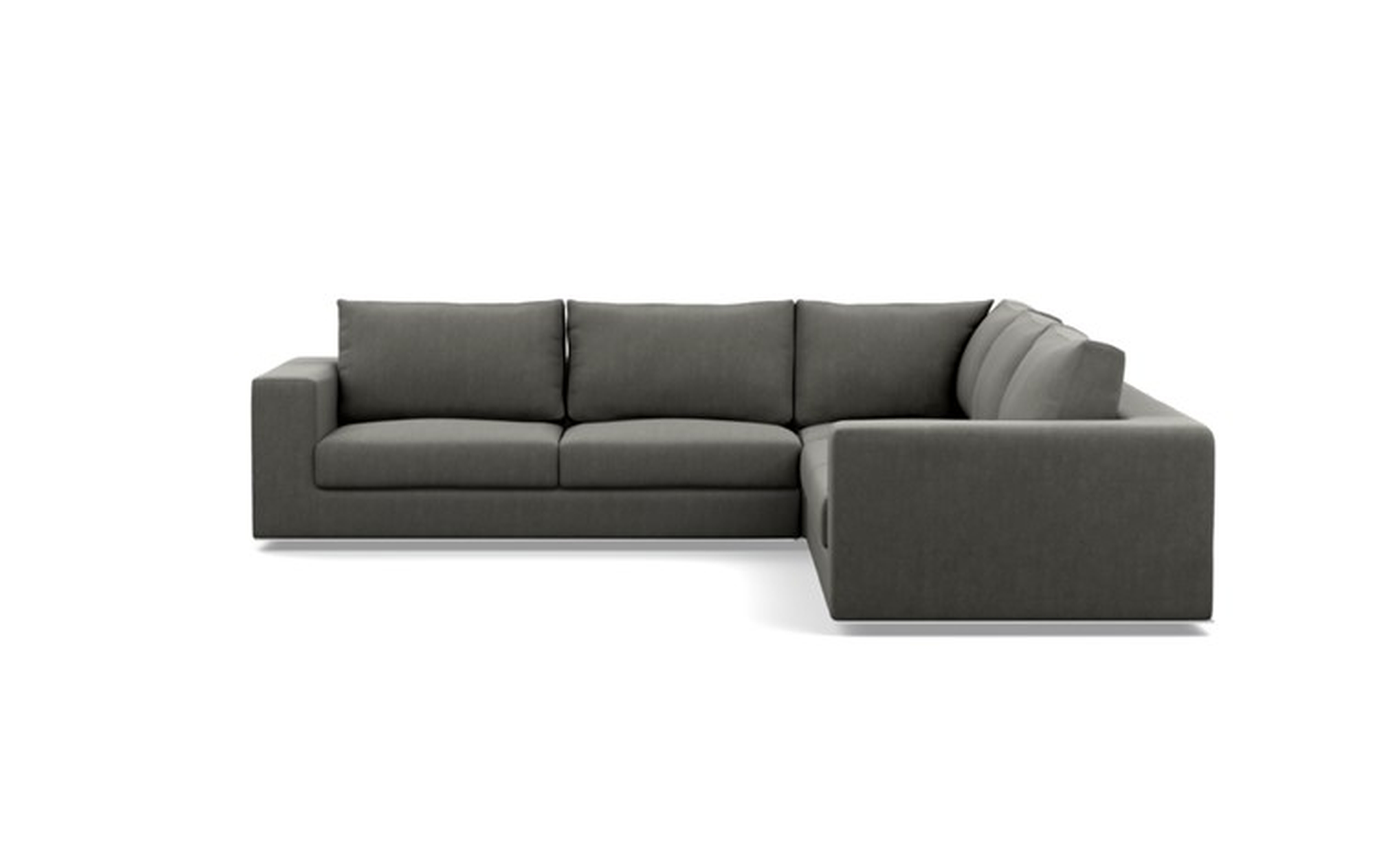 Walters Corner Sectional with Grey Tent Fabric - Interior Define