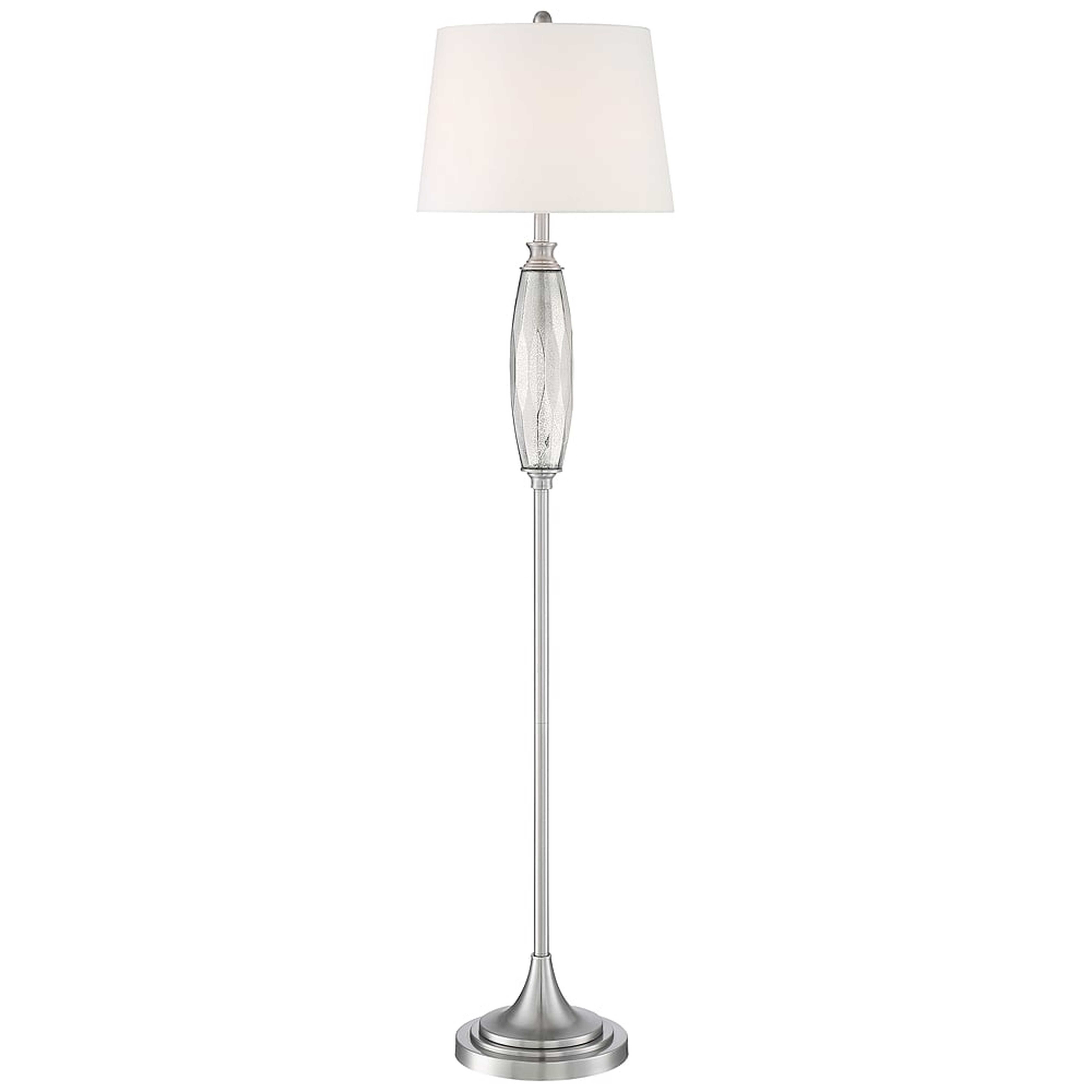 Carol Mercury Glass Brushed Nickel Floor Lamp - Style # 72X79 - Lamps Plus