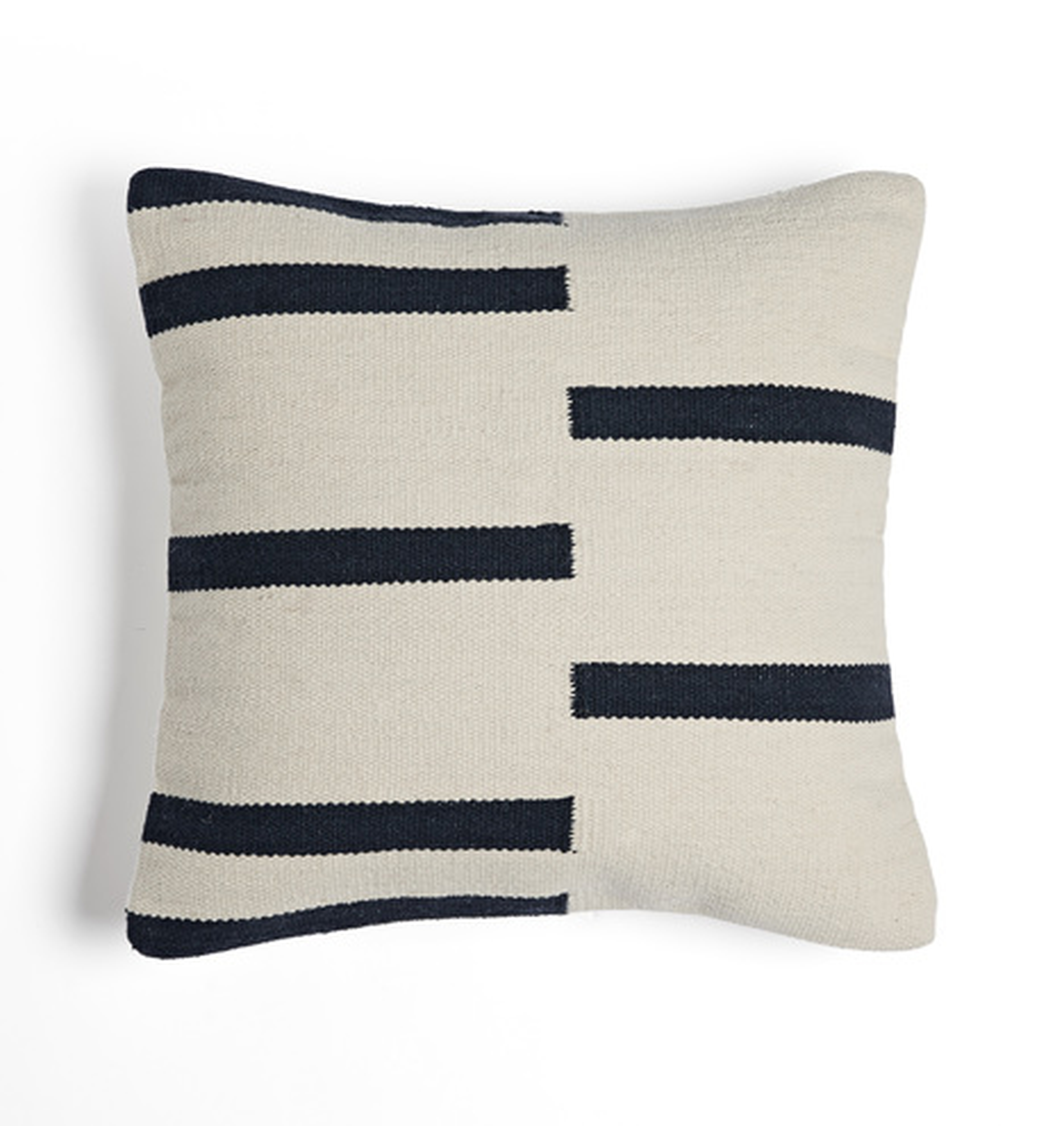 Woven Mohair Dashed Stripe Pillow Cover - Rejuvenation