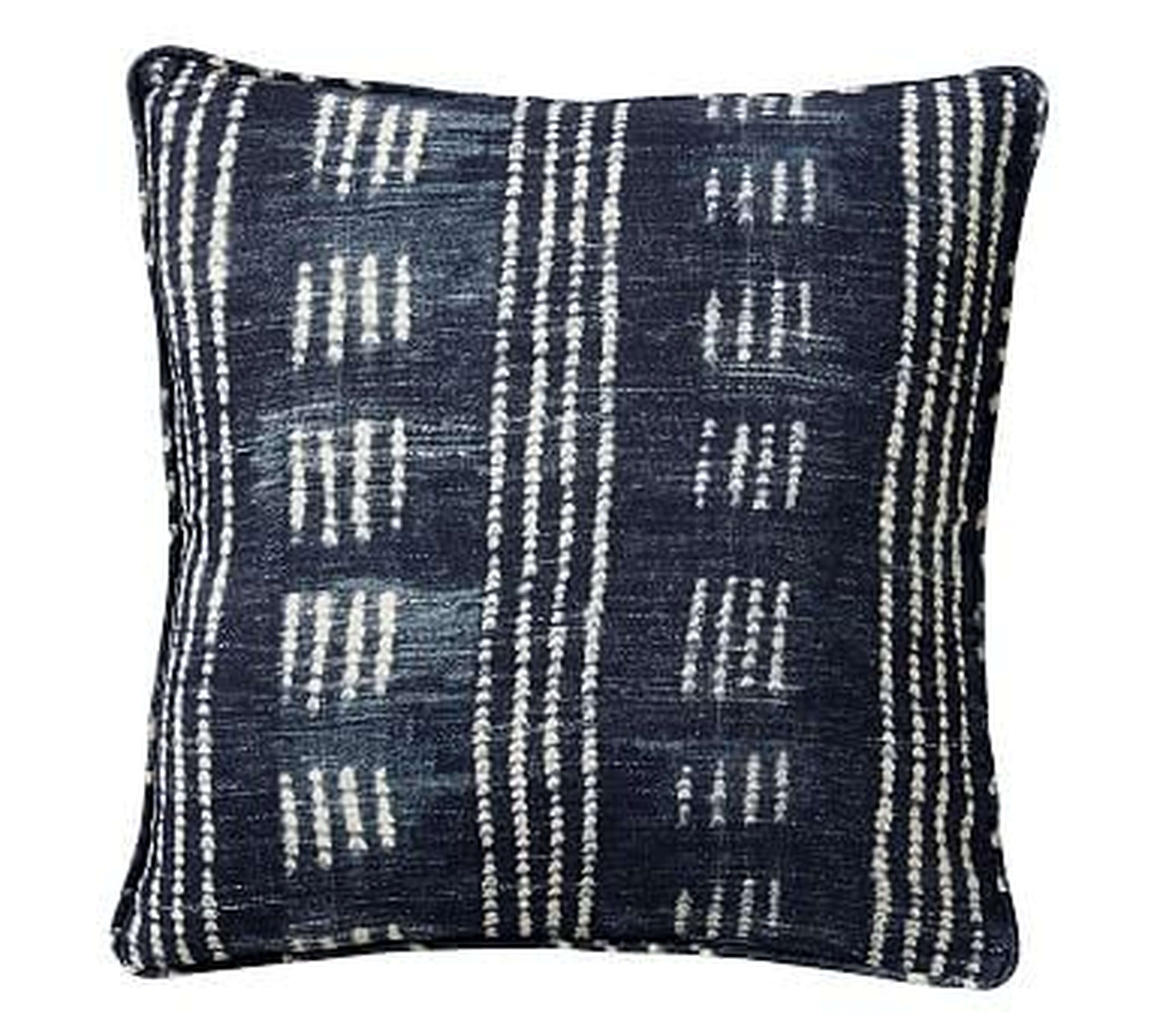 Shibori Dot Pillow Cover, Blue, 20" x 20" - Pottery Barn