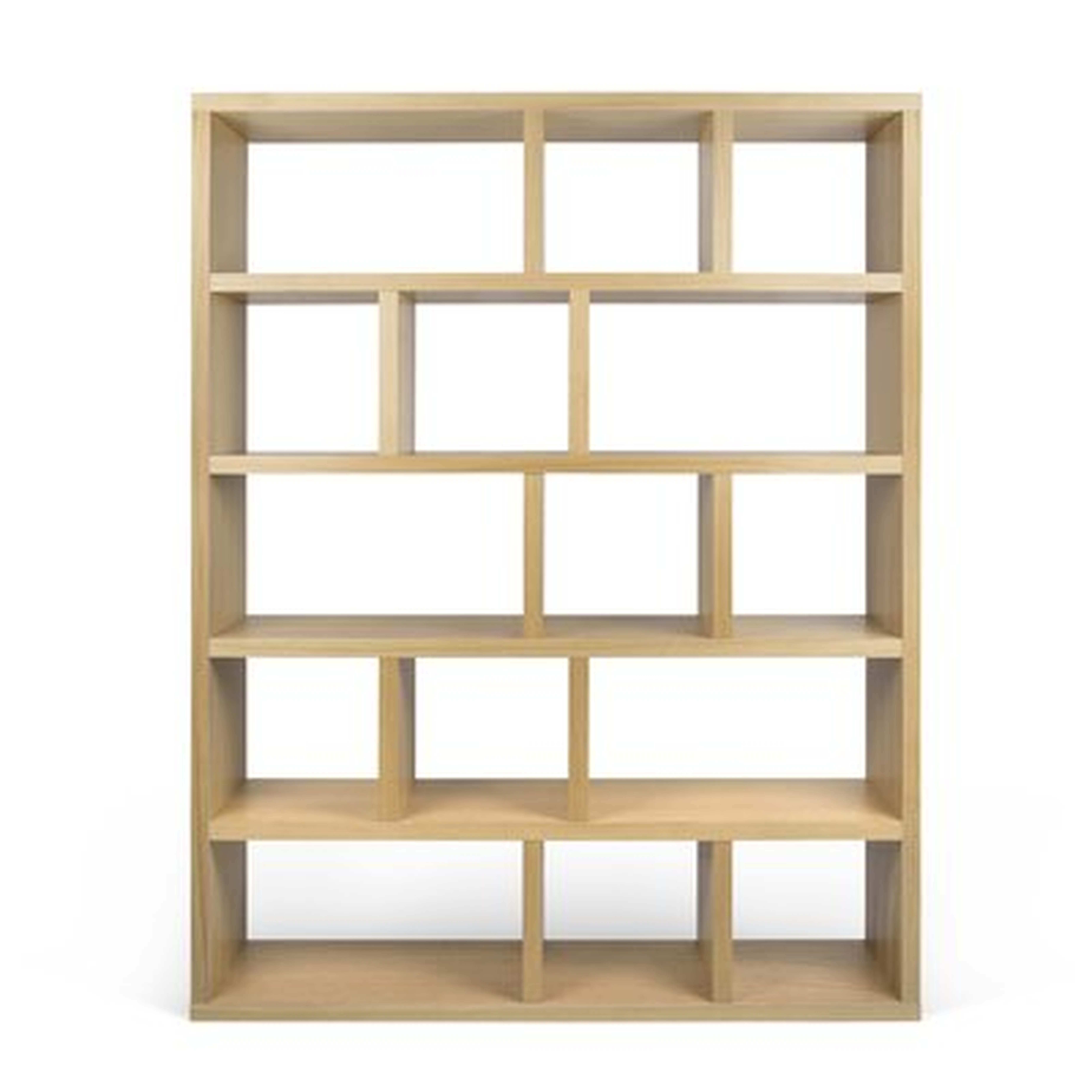 Stetson 78"H x 59"W Geometric Bookcase - AllModern